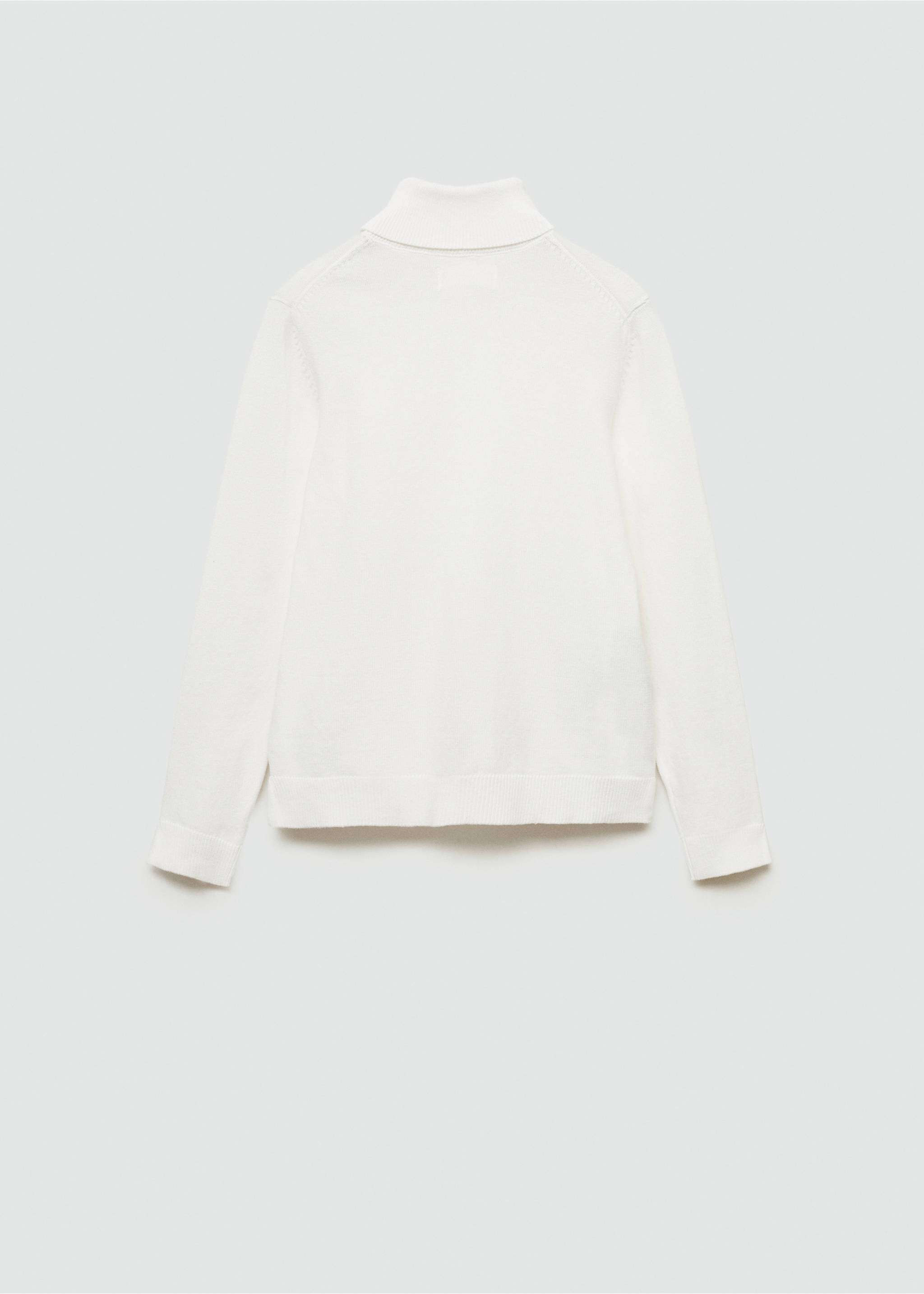 Turtleneck knitted sweater - Reverse of the article, Off White. Ref: 77096336-00.
