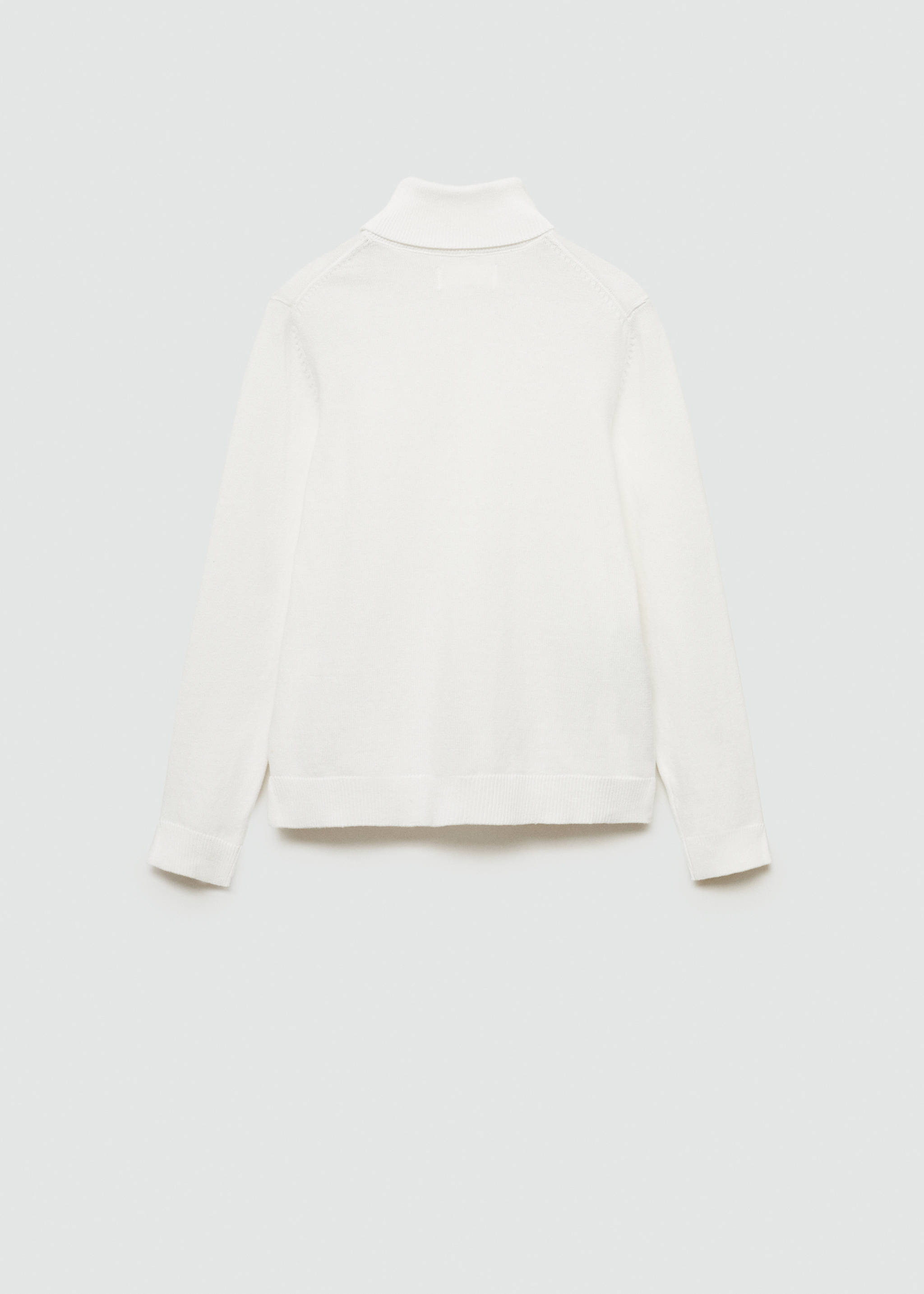 Turtleneck knitted sweater - Reverse of the article