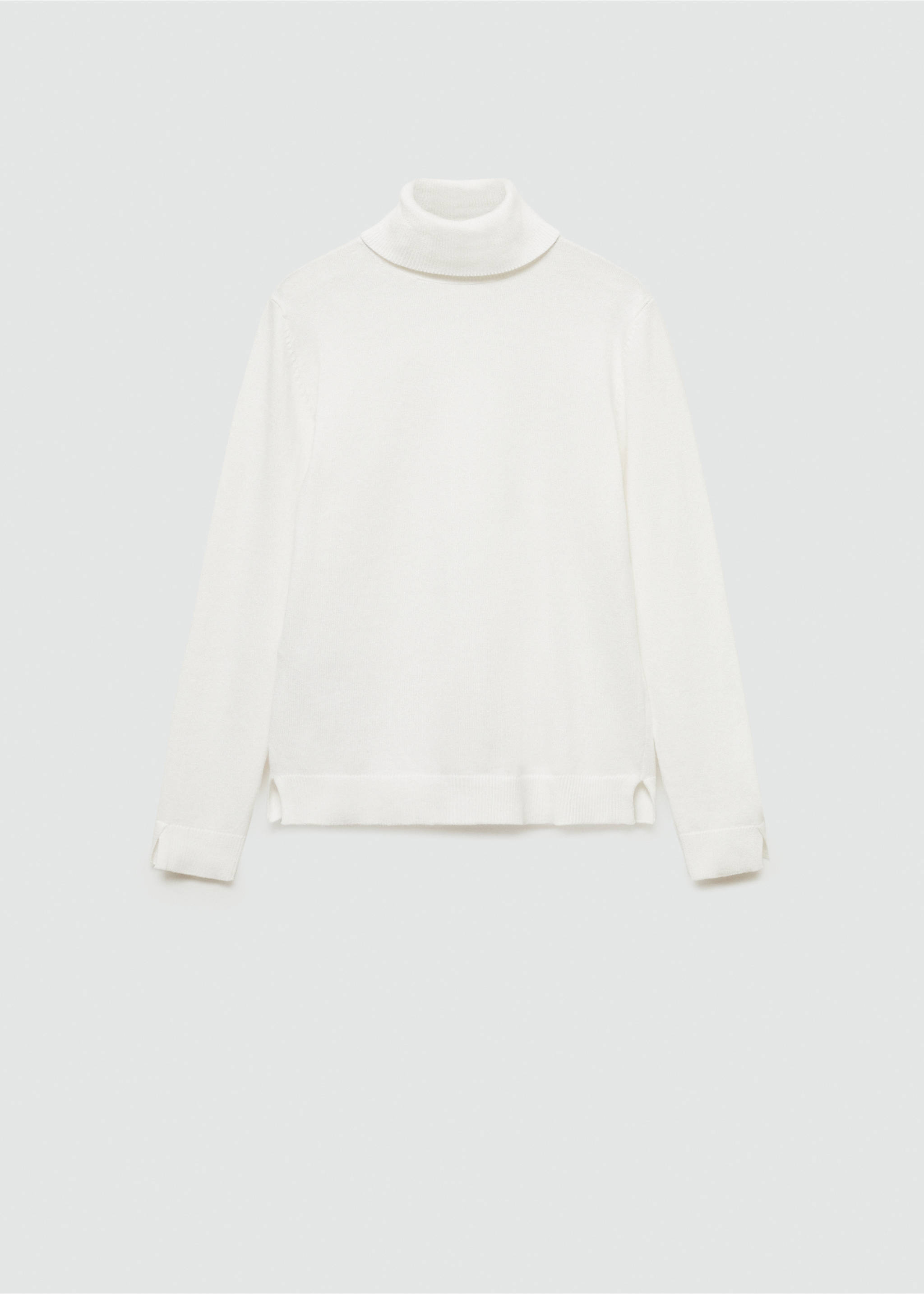 Turtleneck knitted sweater - Article without model, Off White. Ref: 77096336-00.