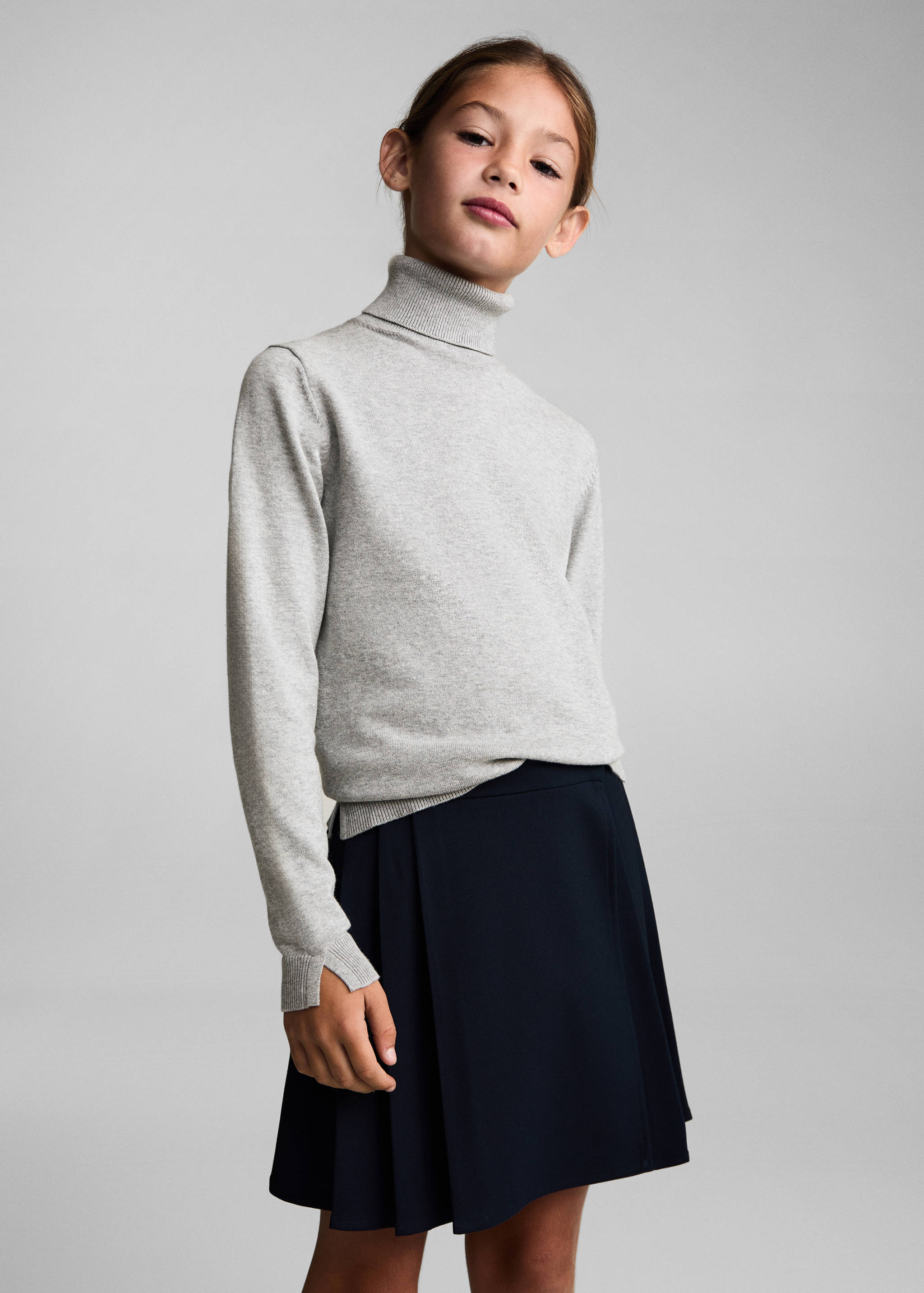 Turtleneck knitted sweater - Medium plane