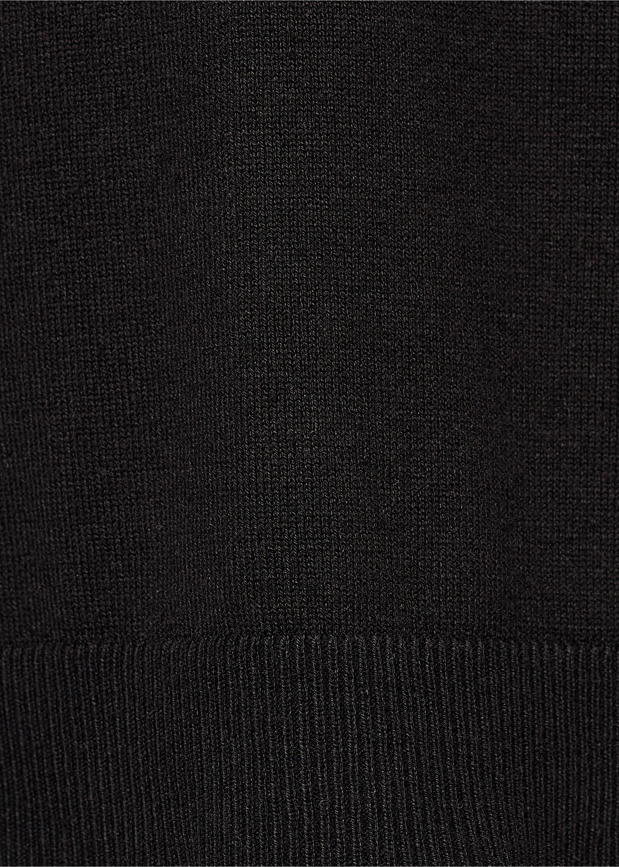 Turtleneck knitted sweater - Details of the article 0, Black. Ref: 77096336-00.