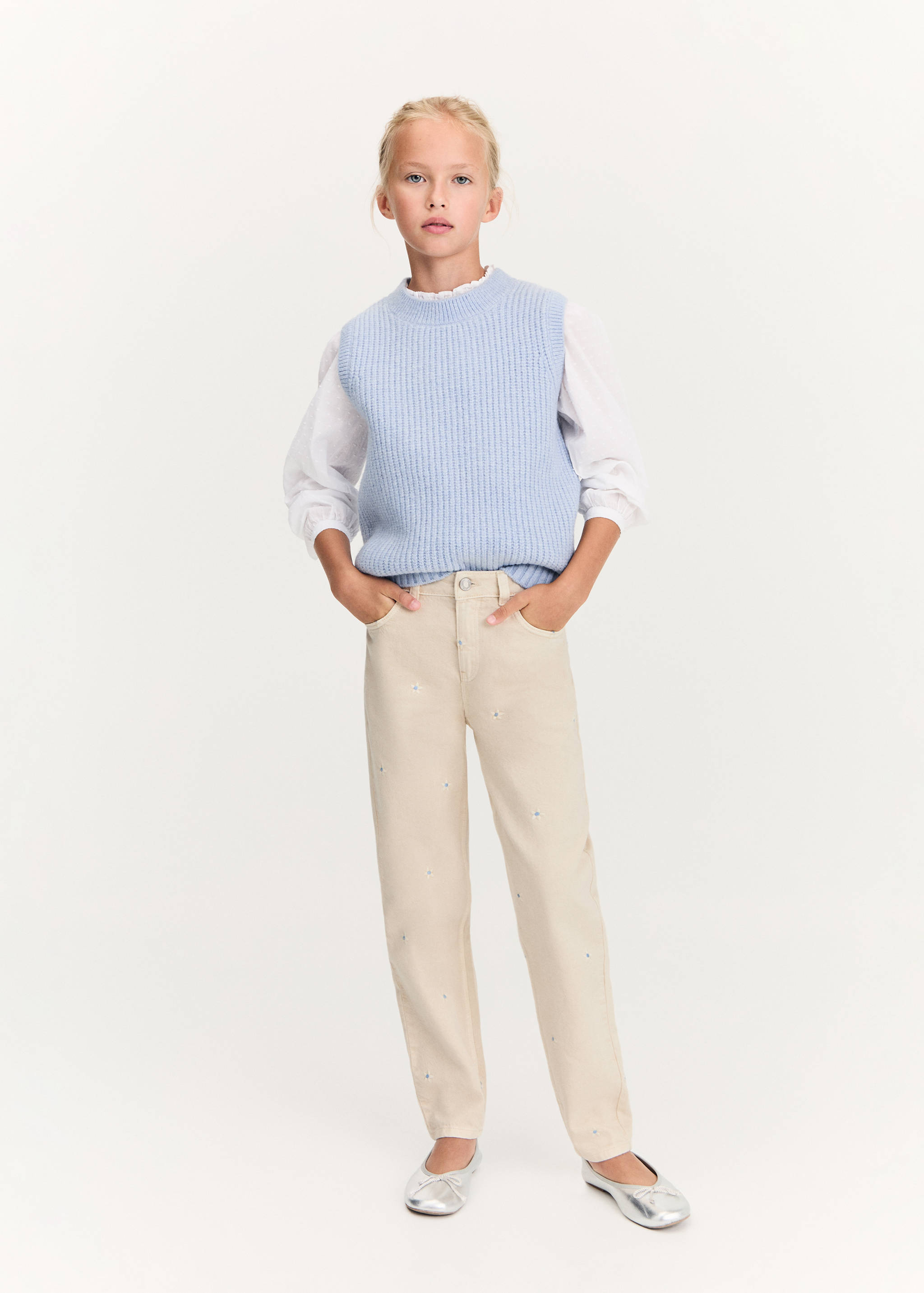 Jean détails brodés - Plan général