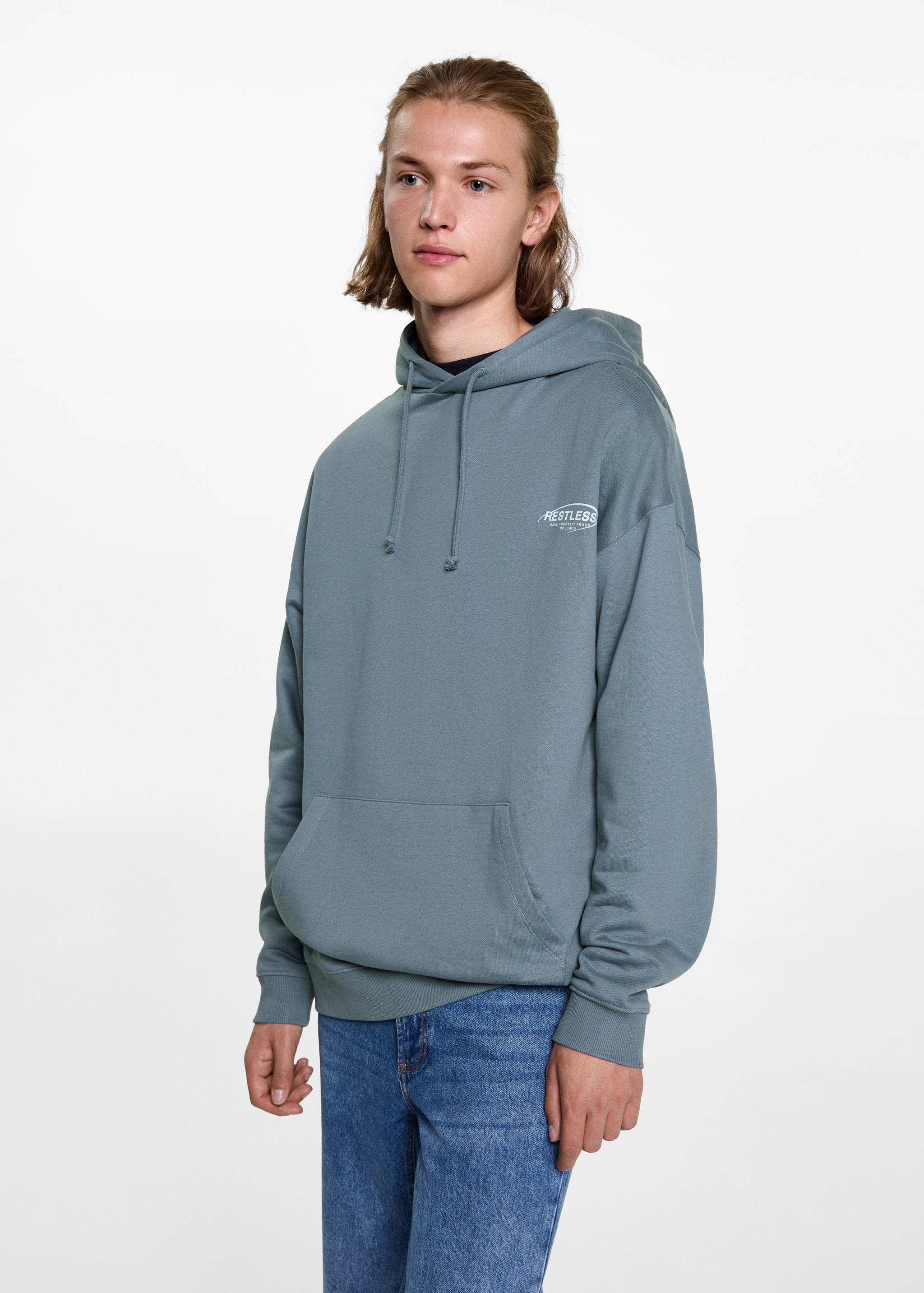 Printed hoodie - Medium plane