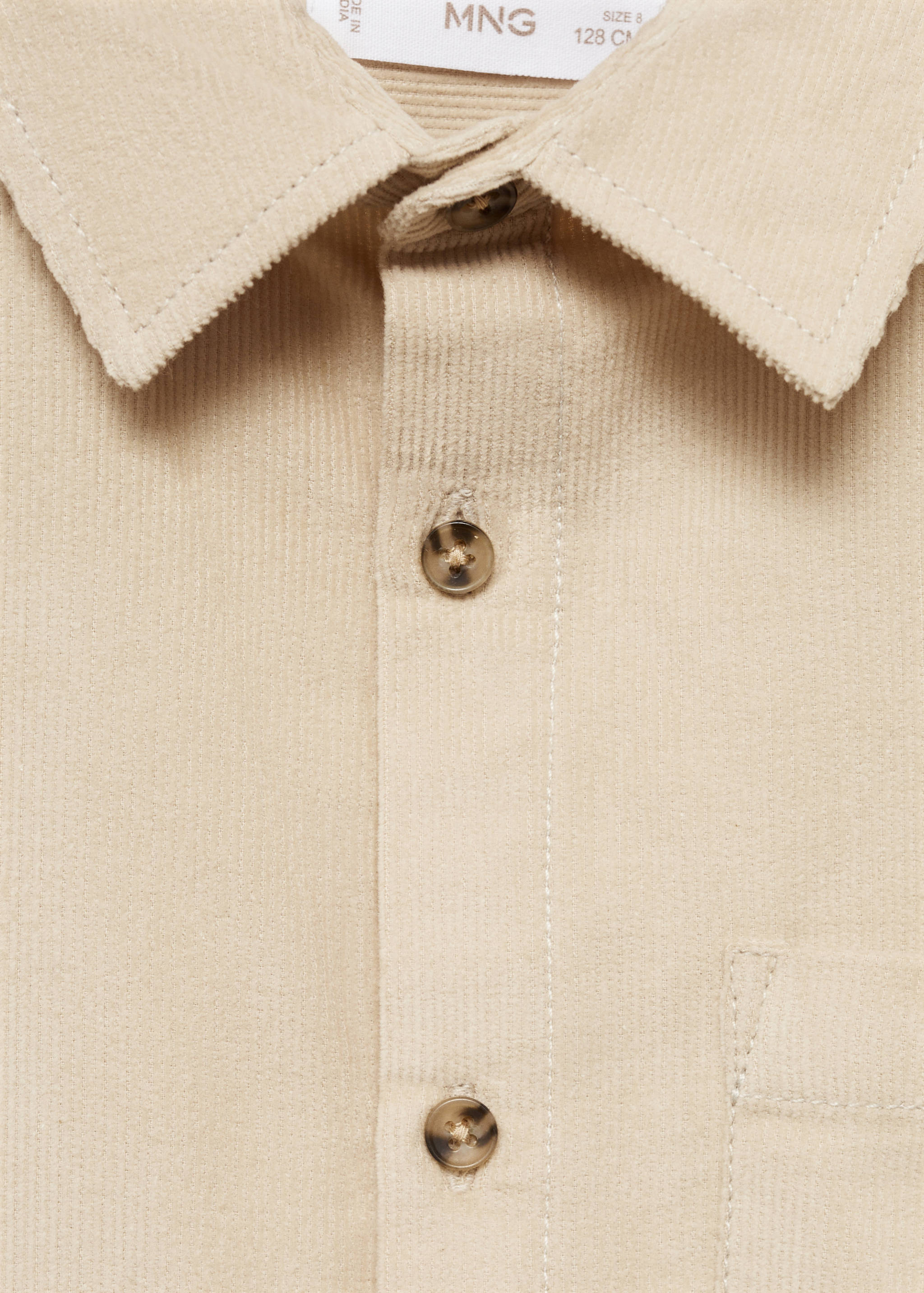Chemise velours côtelé regular fit - Détail de l'article 8