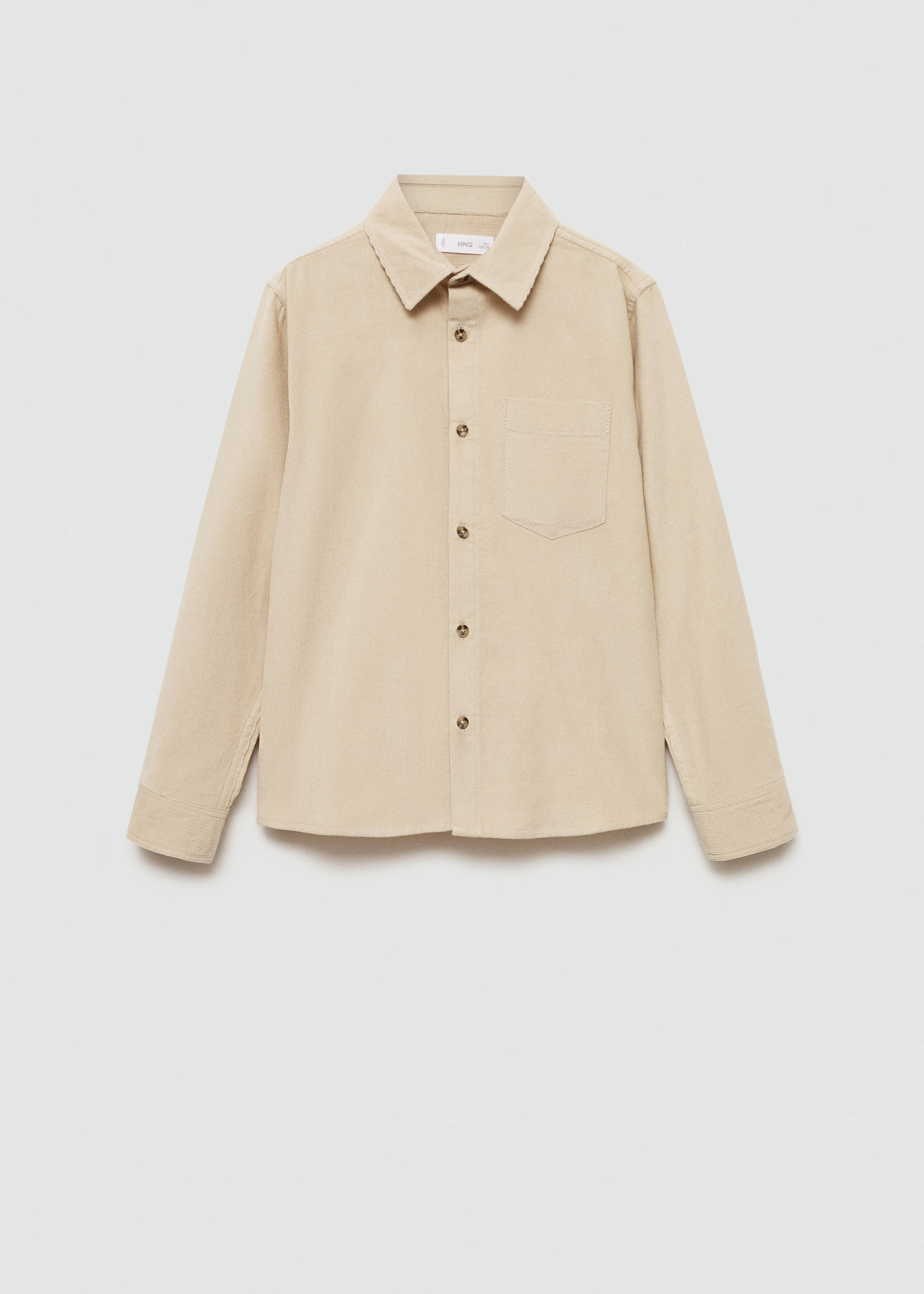 Chemise velours côtelé regular fit - Article sans modèle