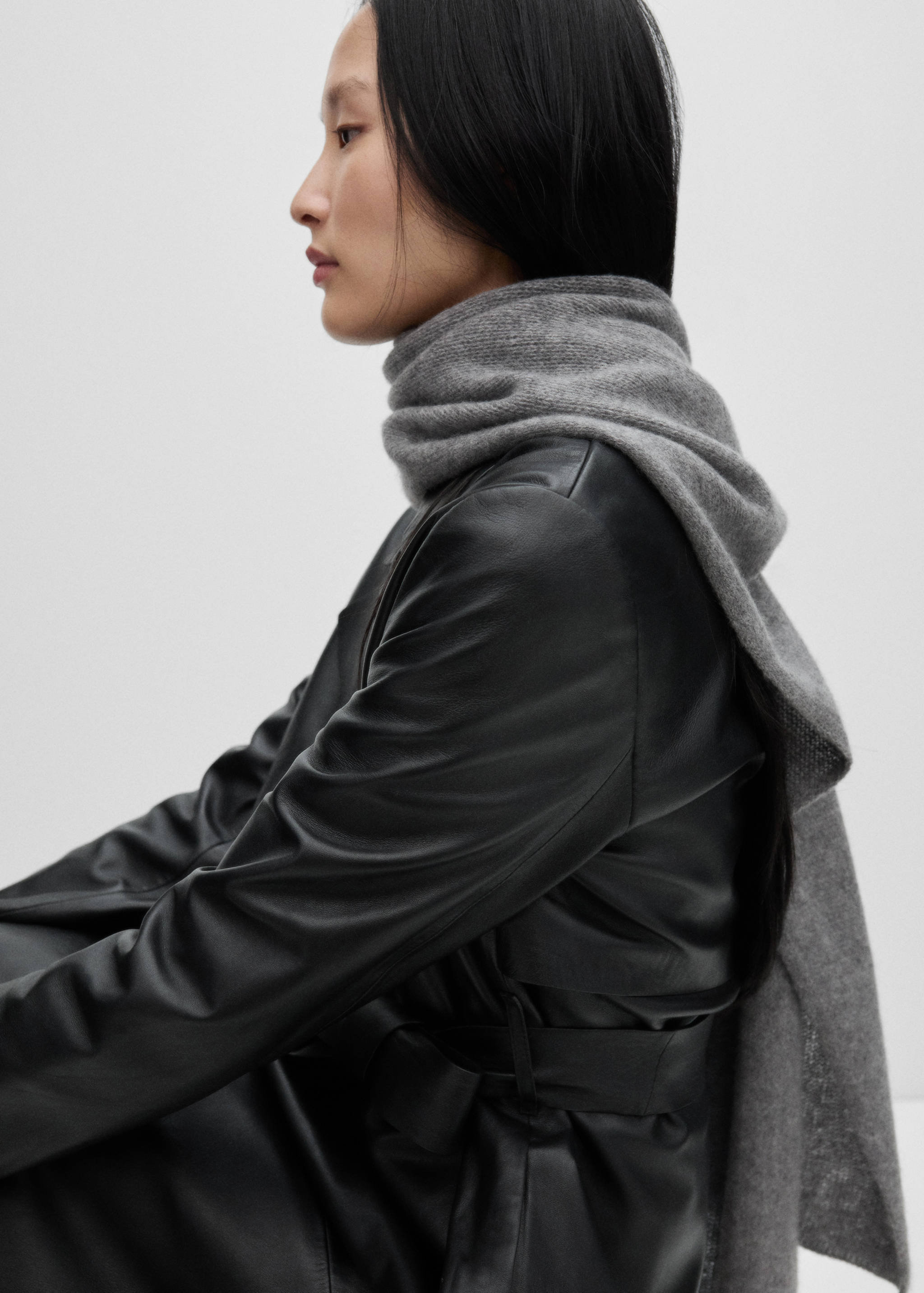 100% cashmere scarf - General plane