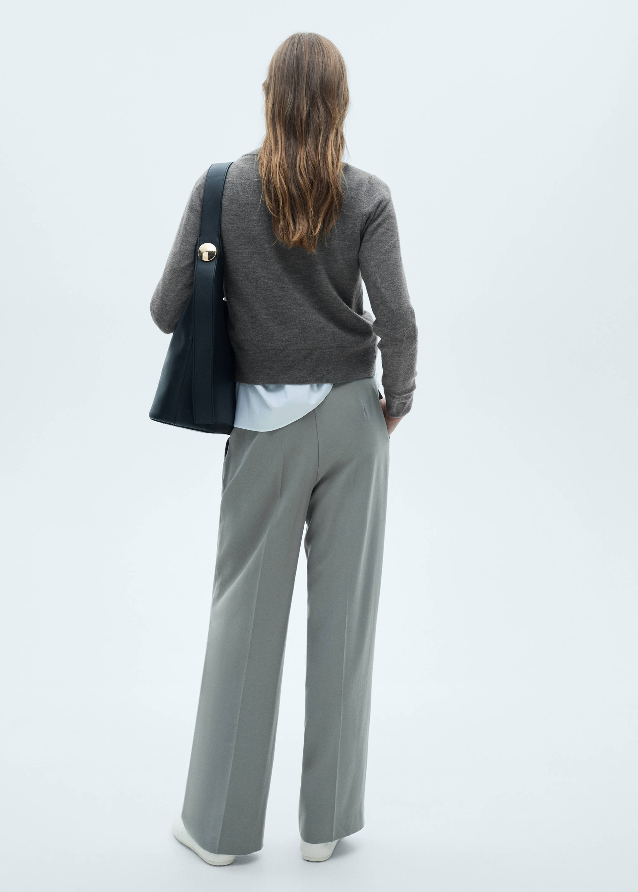 Cárdigan cuello redondo botones - Reverso del artículo