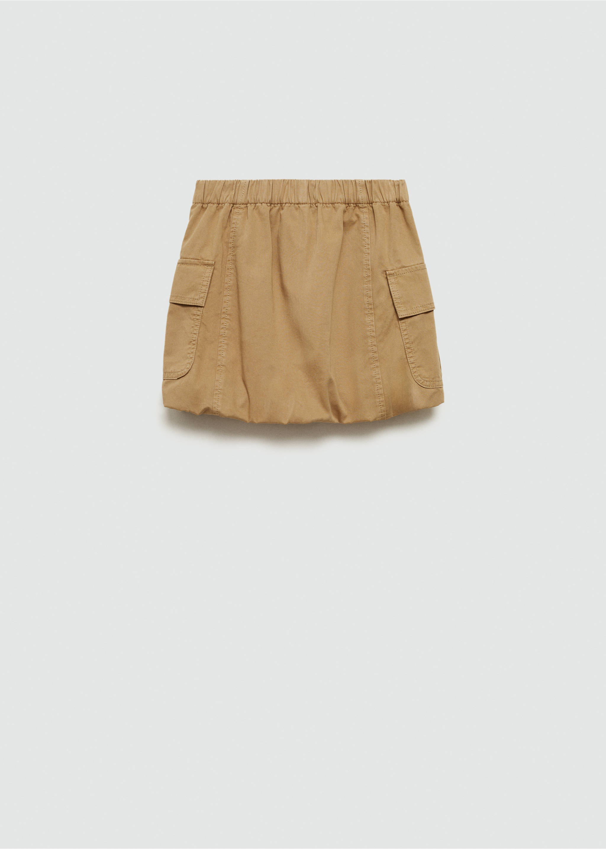 Balloon cargo skirt - Reverse of the article, Medium Brown. Ref: 77096723-00.