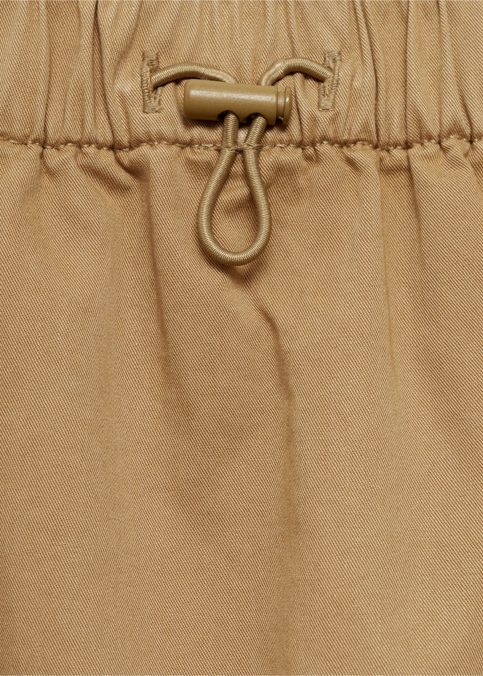 Balloon cargo skirt - Details of the article 8, Medium Brown. Ref: 77096723-00.