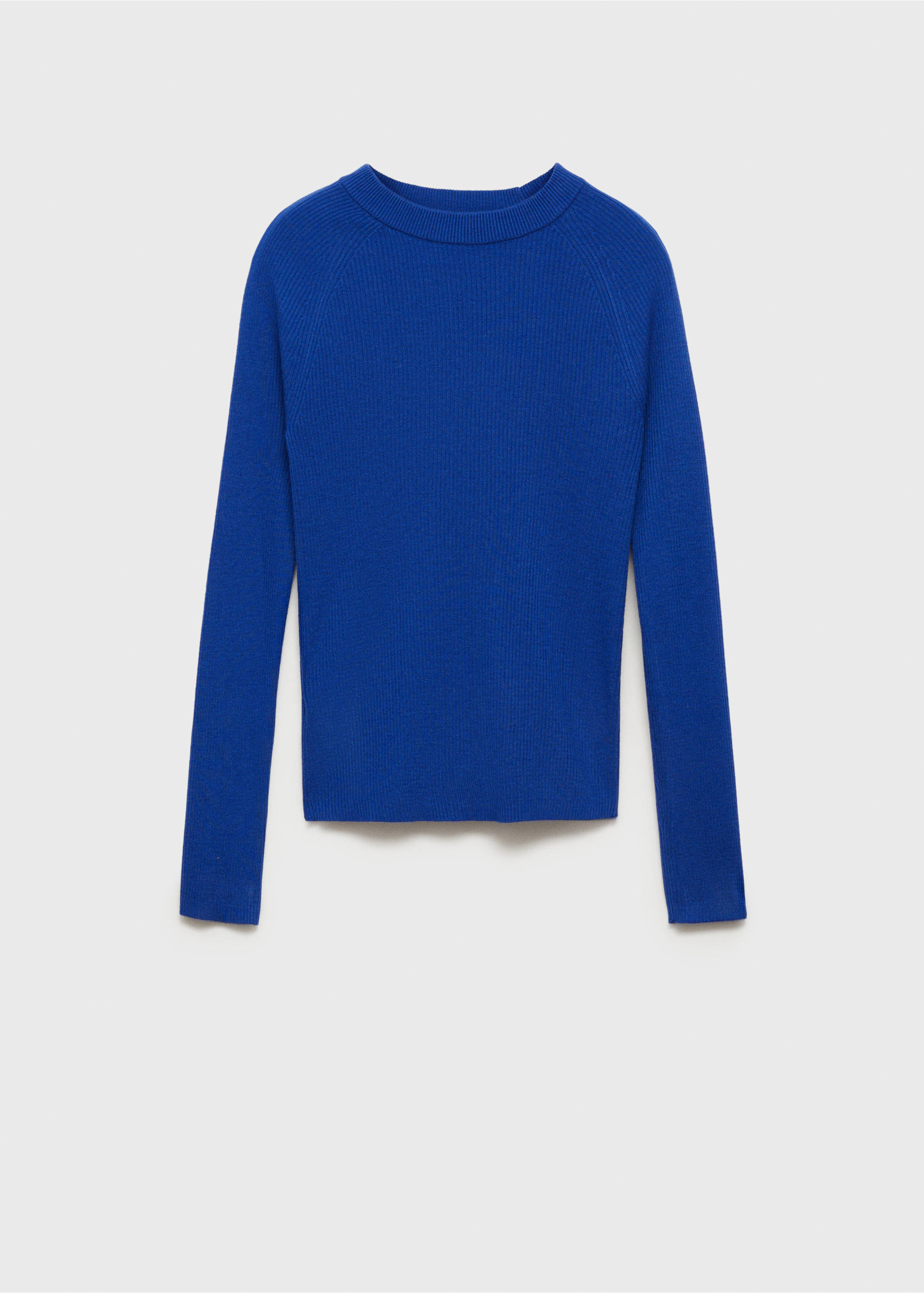 Fine ribbed-knit sweater - Article without model, Ink Blue. Ref: 77096724-00.