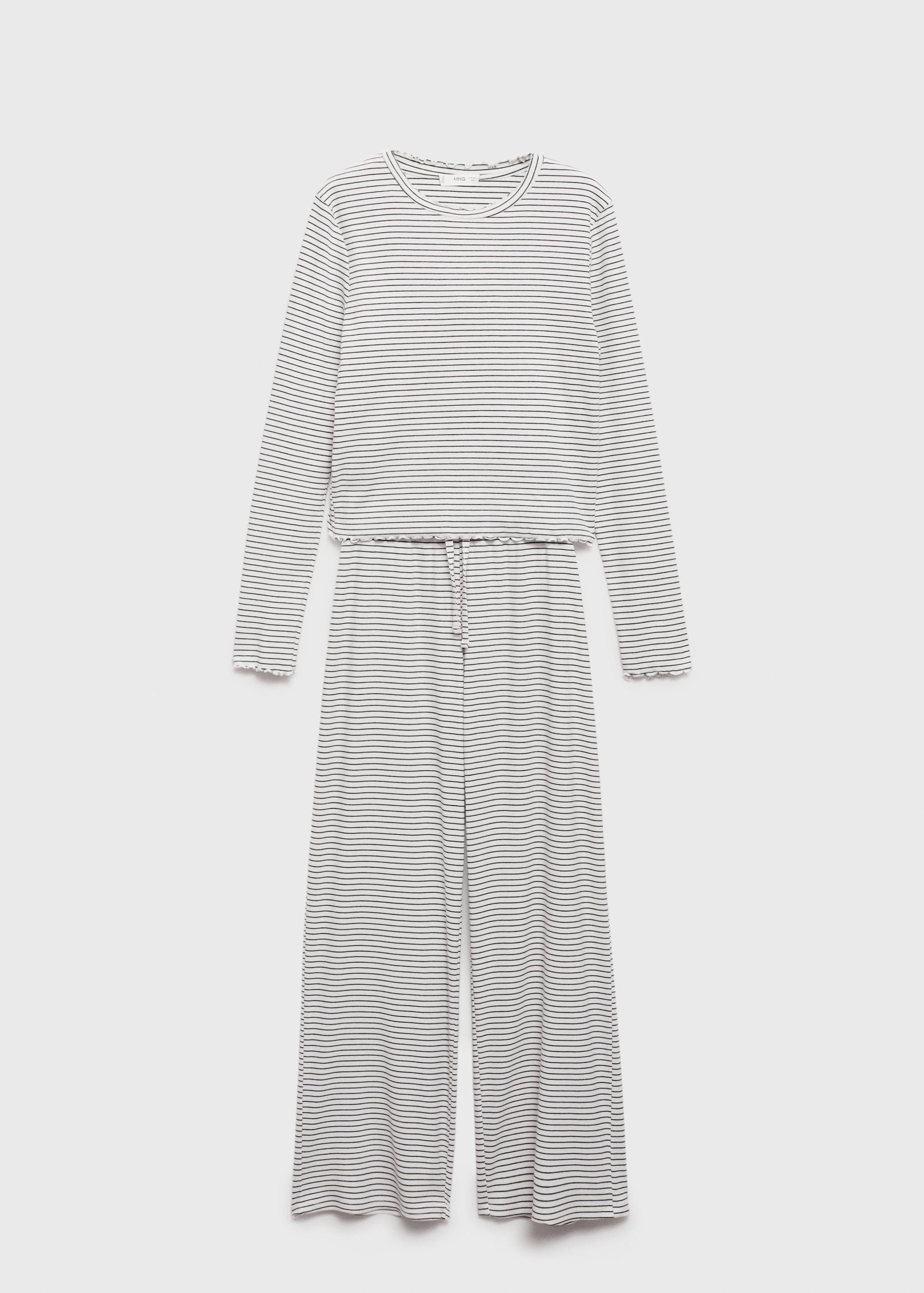 Striped long pyjamas - Article without model