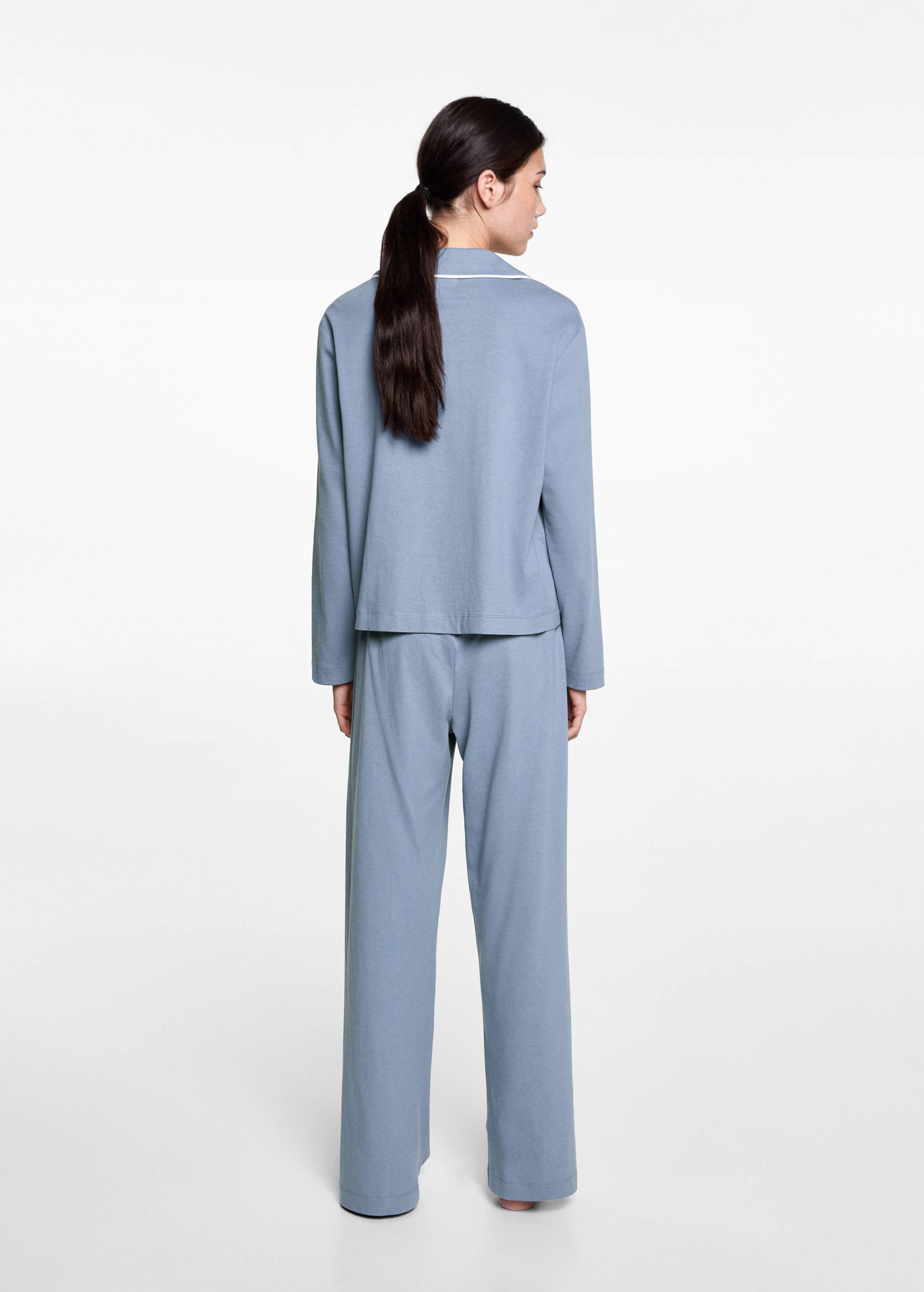 Pijama largo algodón - Reverso del artículo