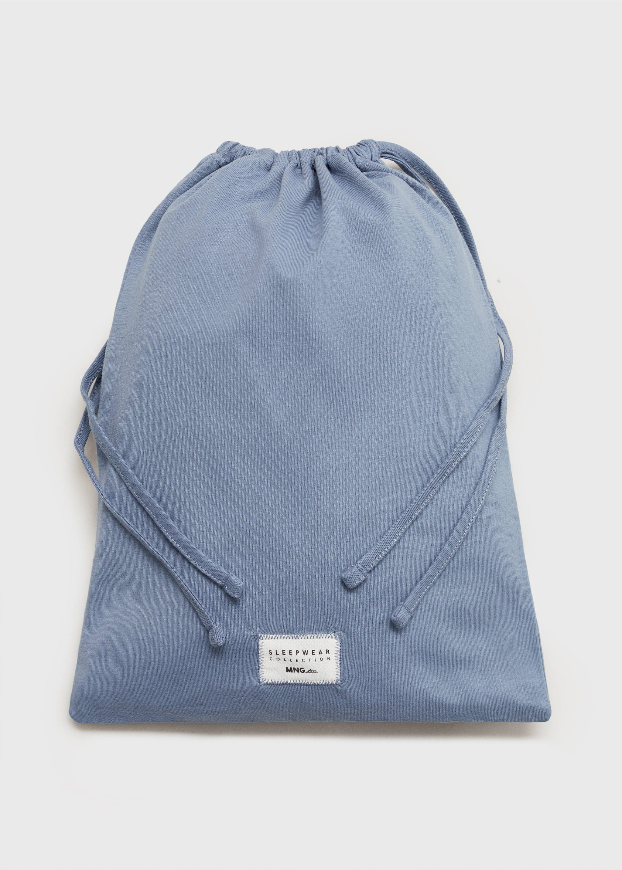 Pijama largo algodón - Detalle del artículo 0, Azul. Ref: 77096735-00.