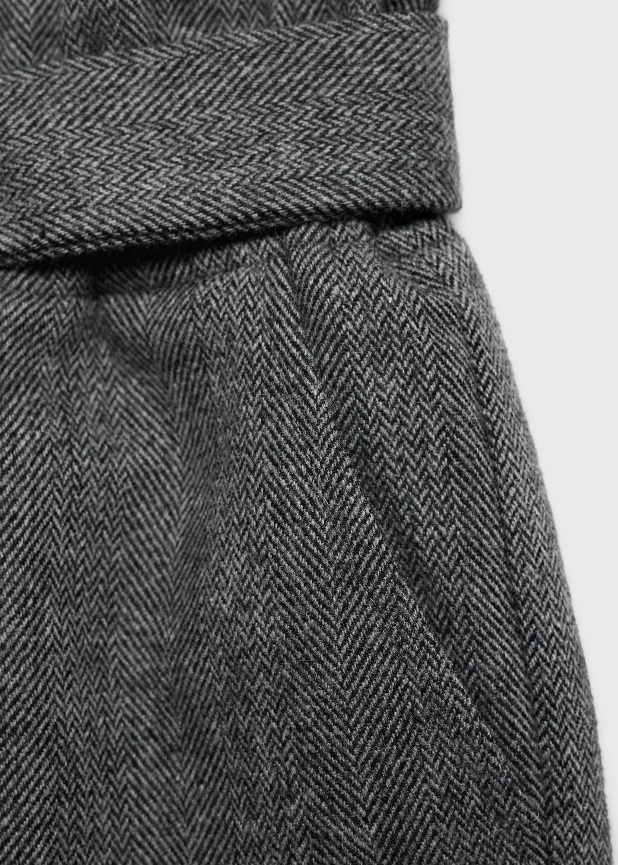 Paperbag-Shorts mit Schleife - Detail des Artikels 0, Grau. Ref: 77096737-00.