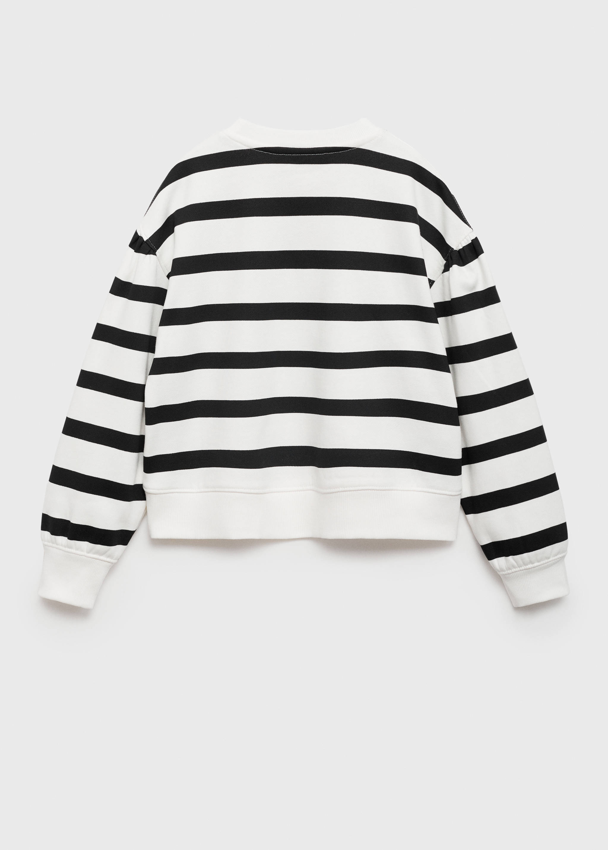 Bluza w paski z haftowanym napisem - Tylna strona artykułu