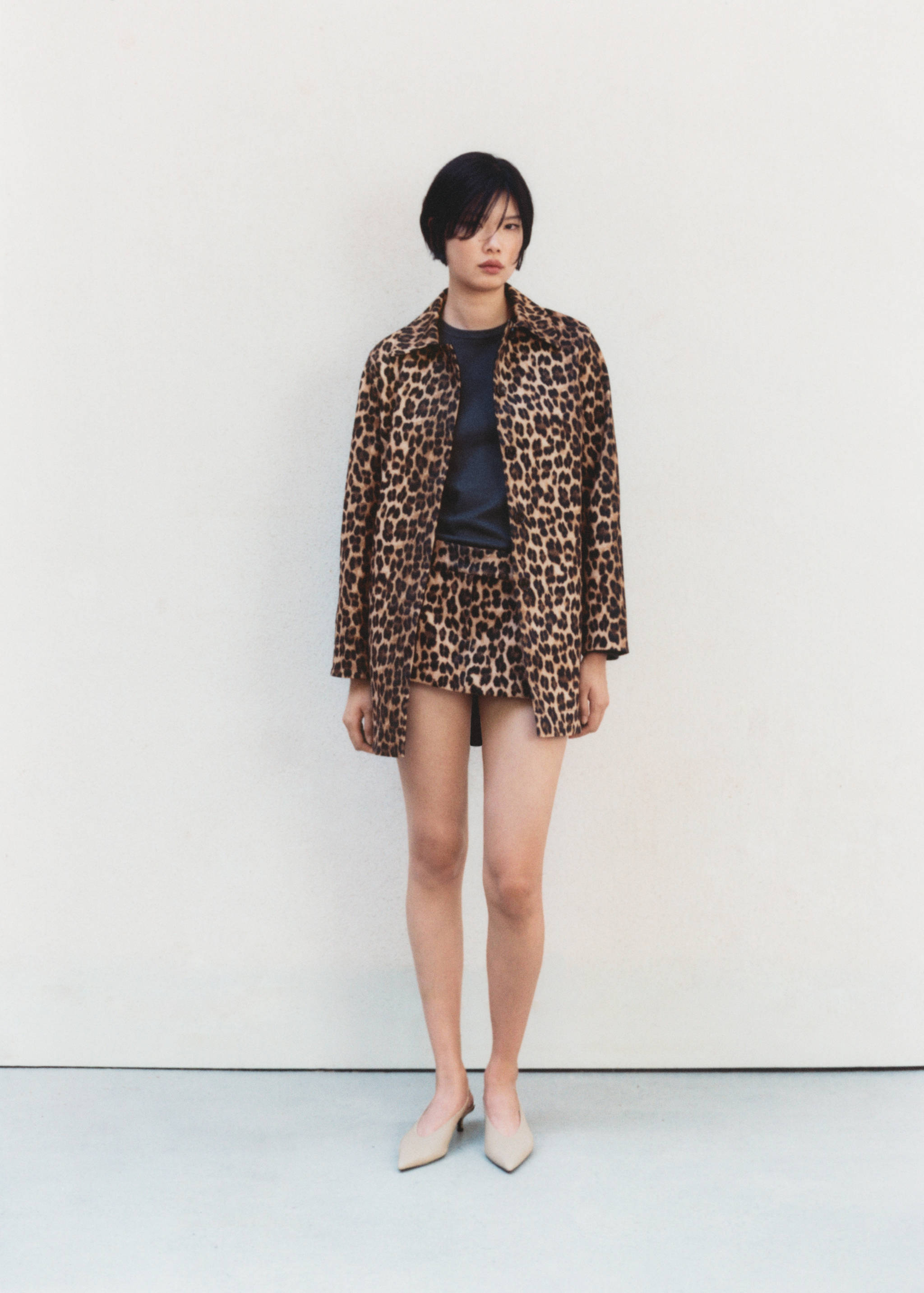 Leopard-print skirt trousers - Détail de l'article 6