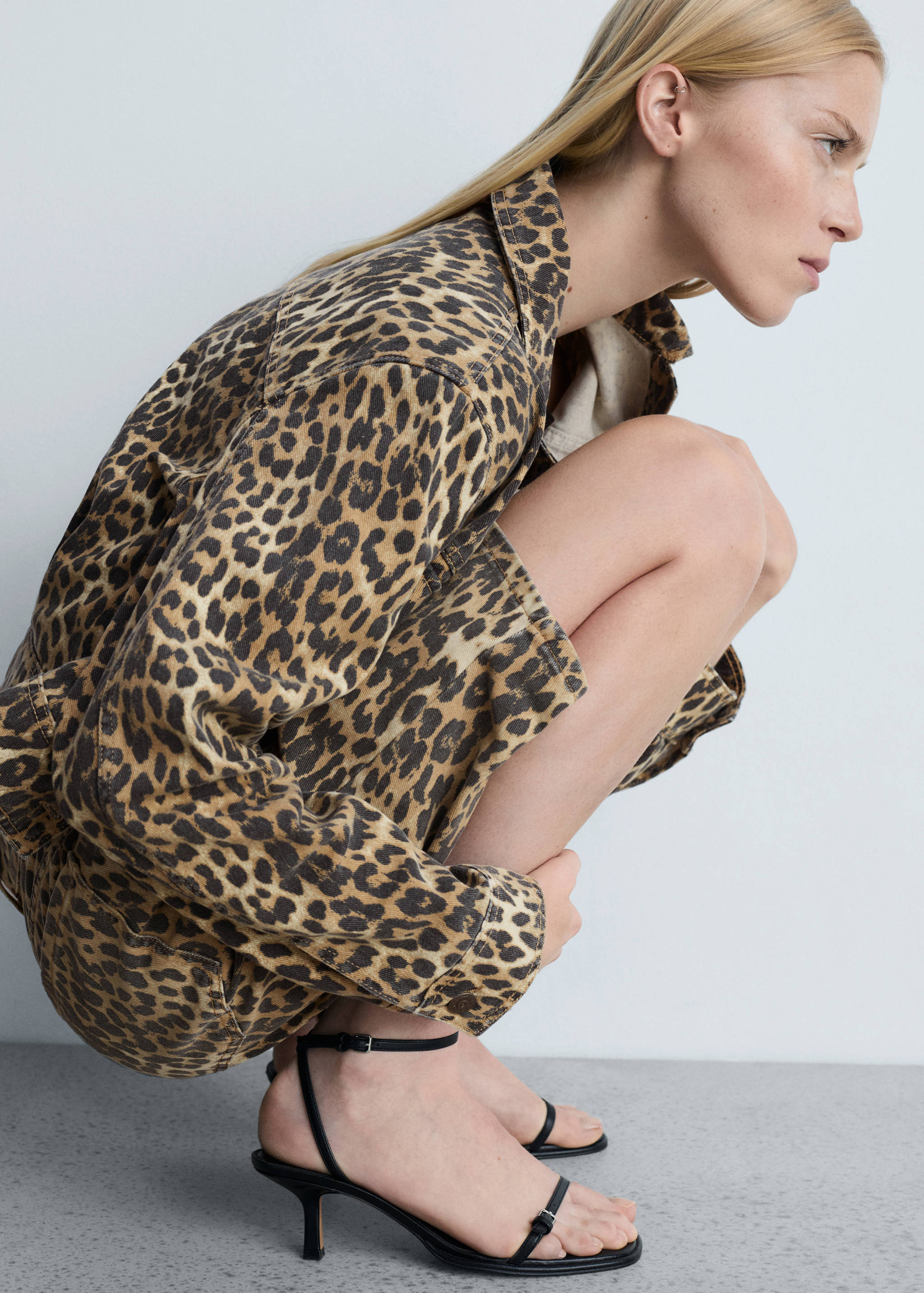 Leopard-print denim jacket - Details of the article 6