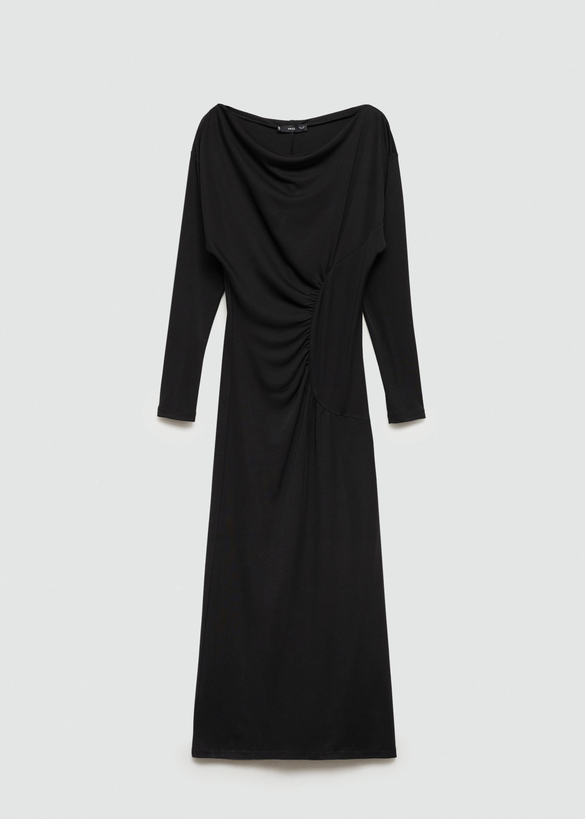 Schulterfreies Kleid mit Raffdetails - Artikel ohne Model