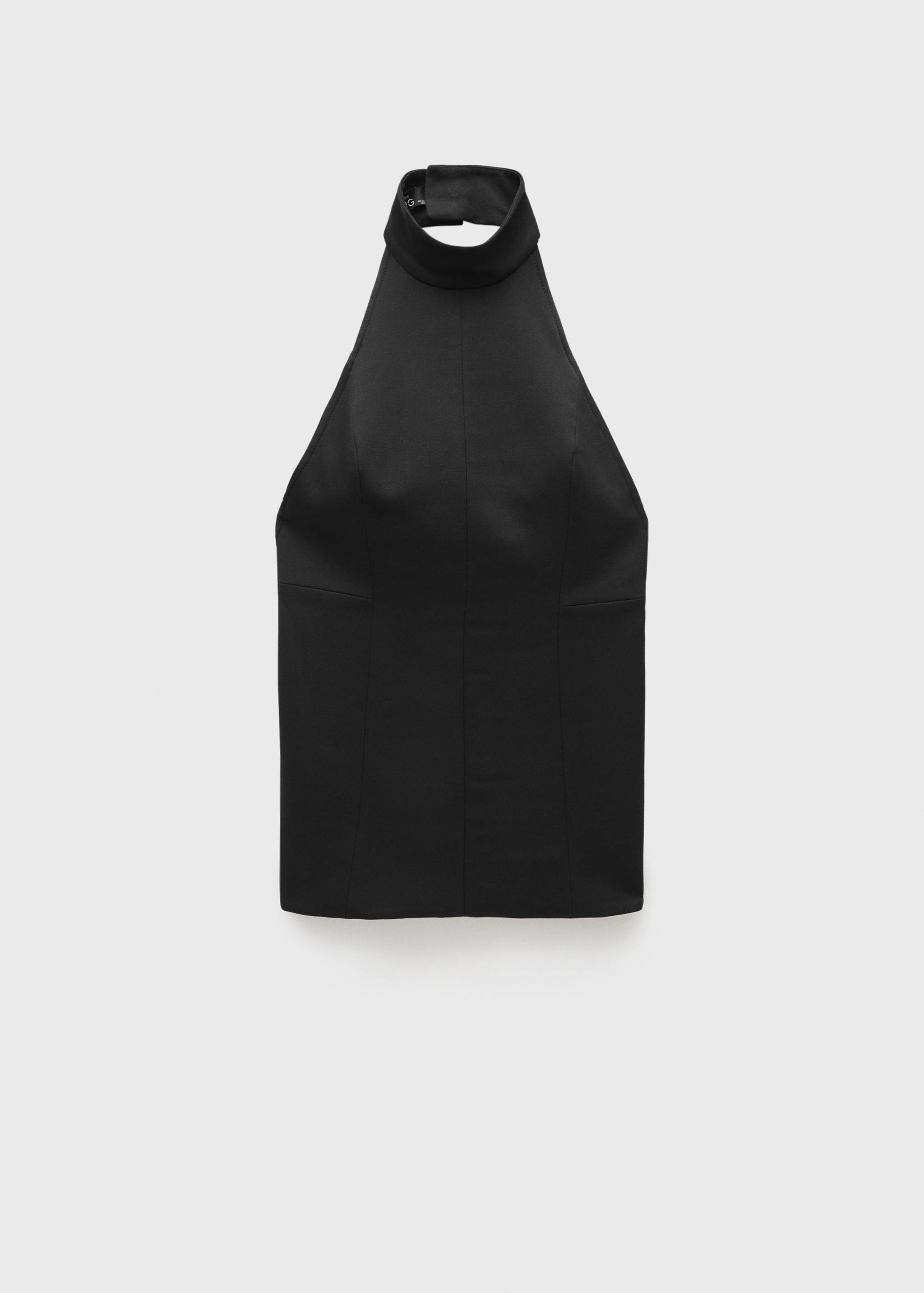 Haltertop met open rug - Artikel zonder model