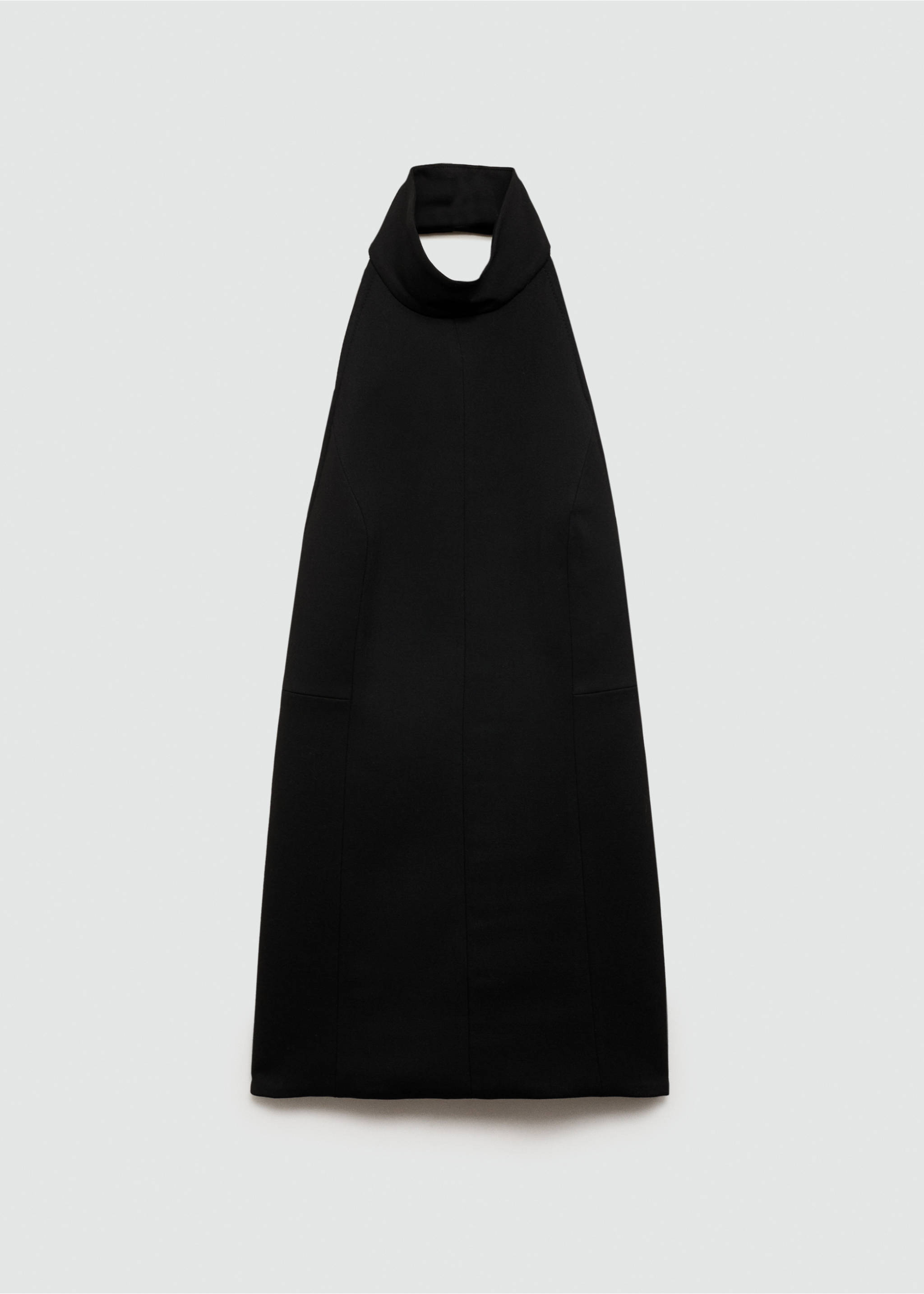 Neckholder-Top mit offenem Rücken - Artikel ohne Model, Schwarz. Ref: 77096758-00.