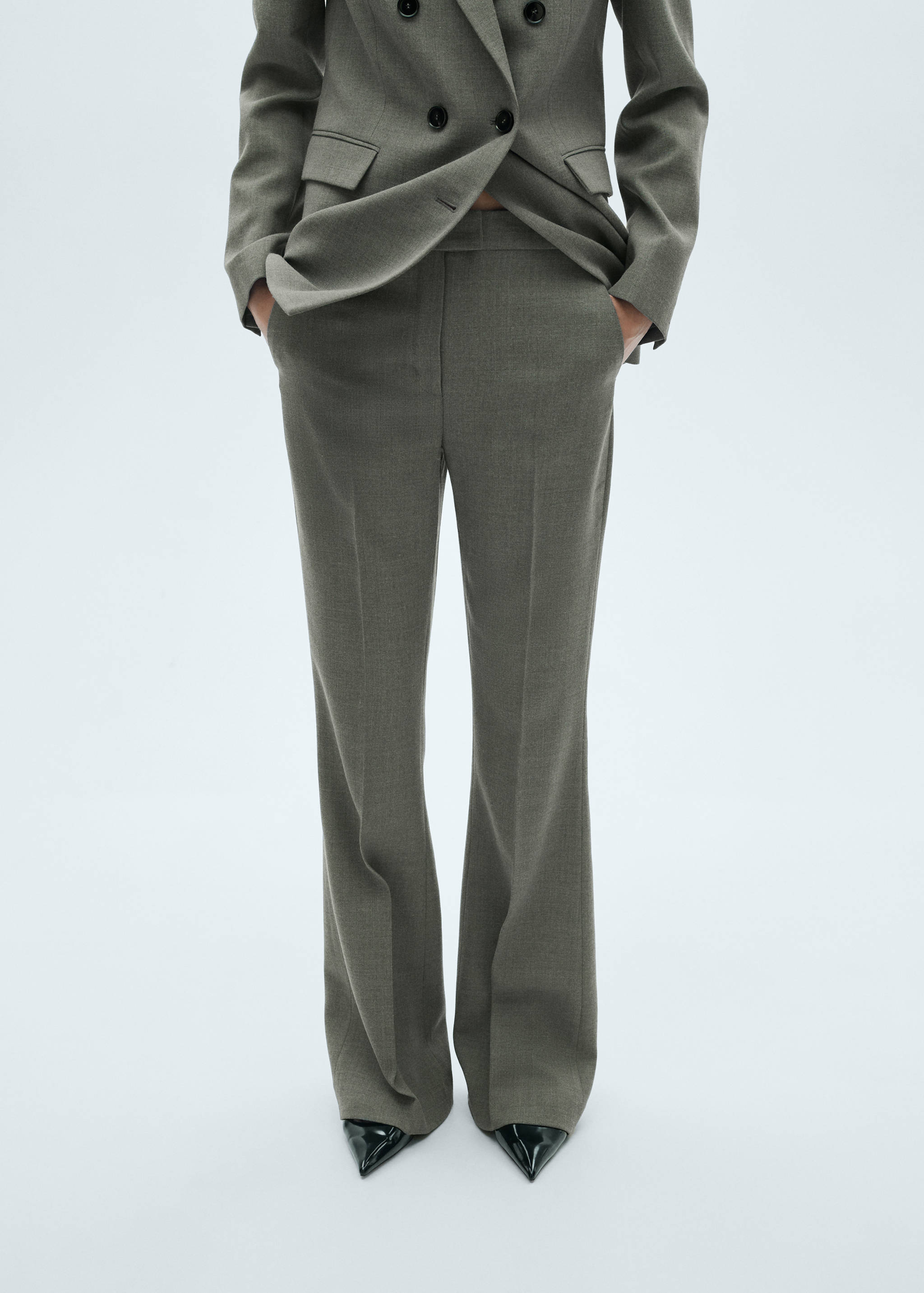 Flared suit pants - Medium plane