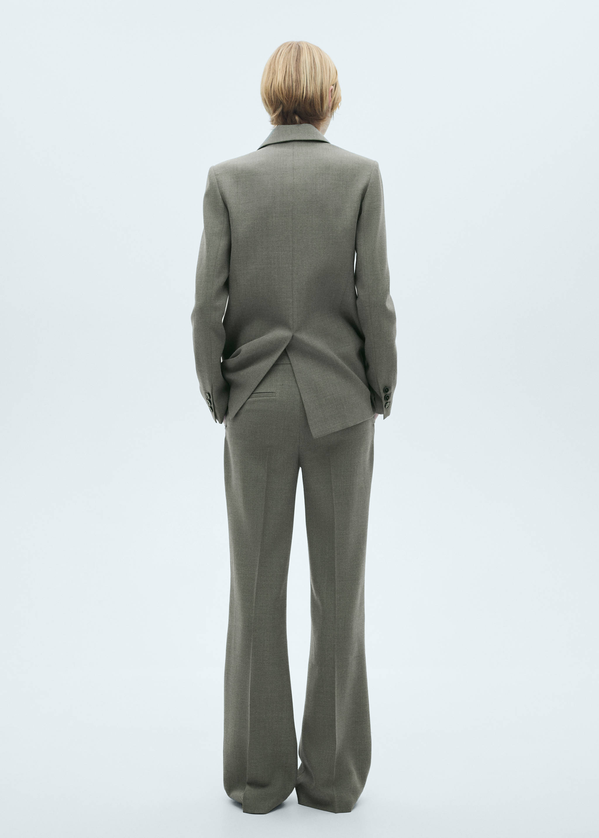 Flared suit pants - Reverse of the article