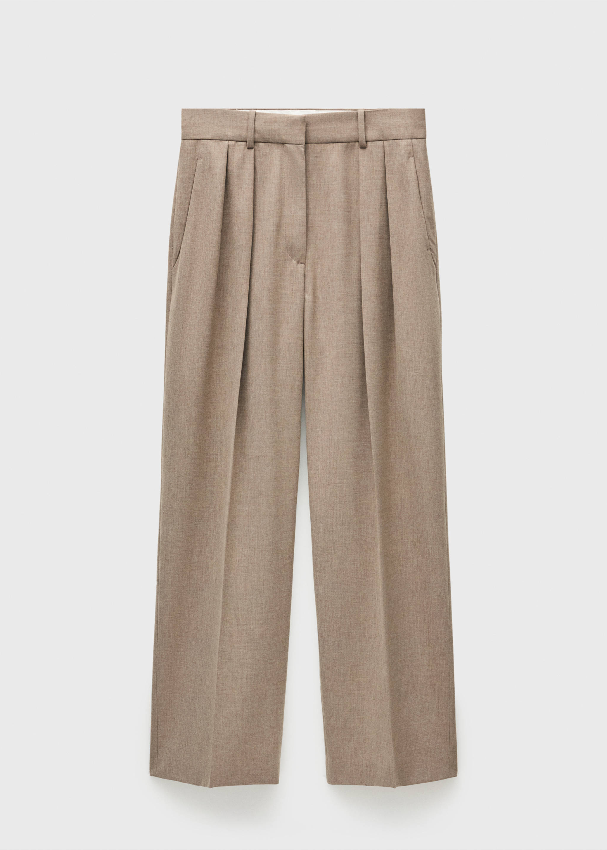 Wool suit trousers - Article without model, Brown. Ref: 77096760-00.