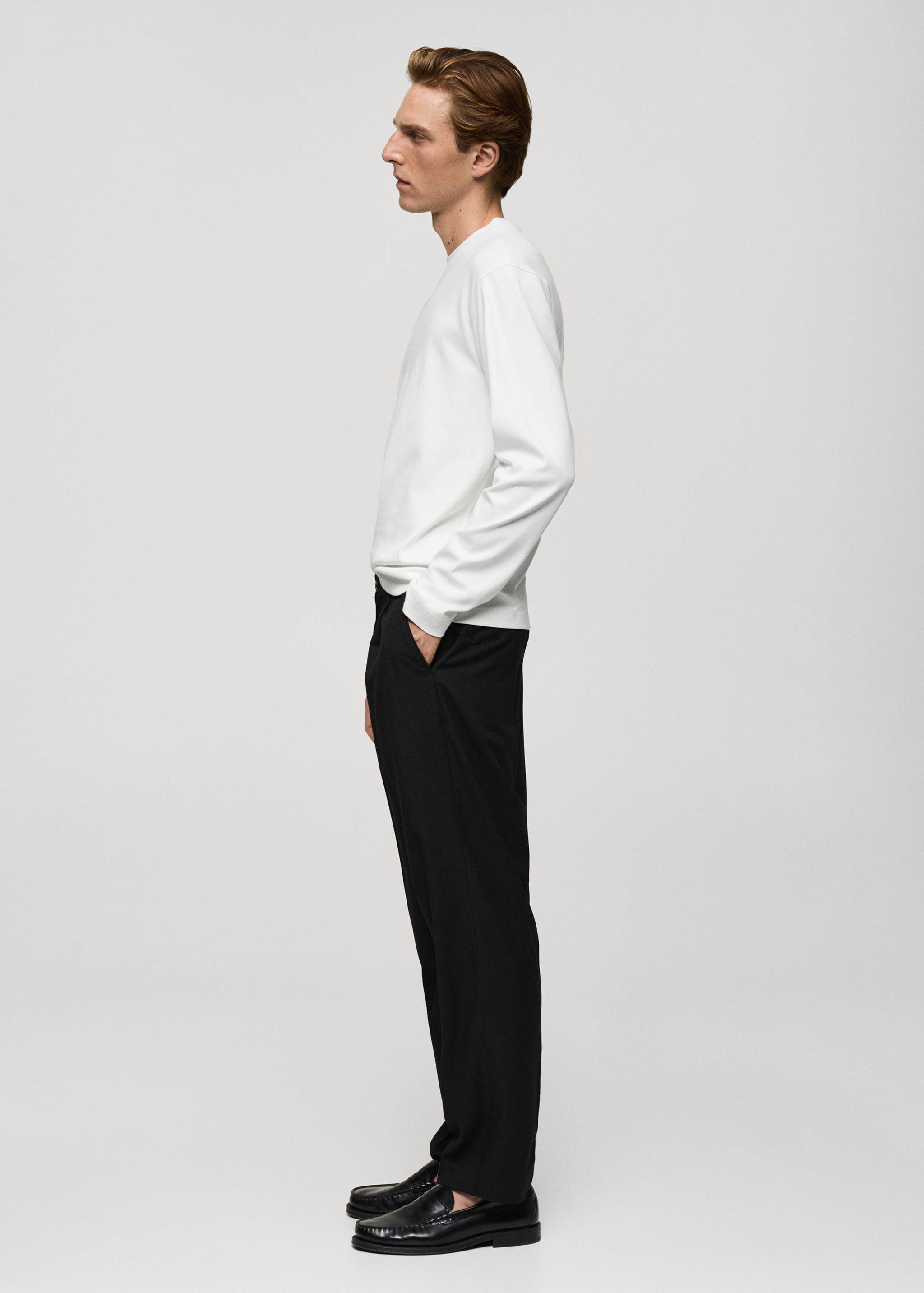 100% cotton long-sleeved t-shirt - Details of the article 2