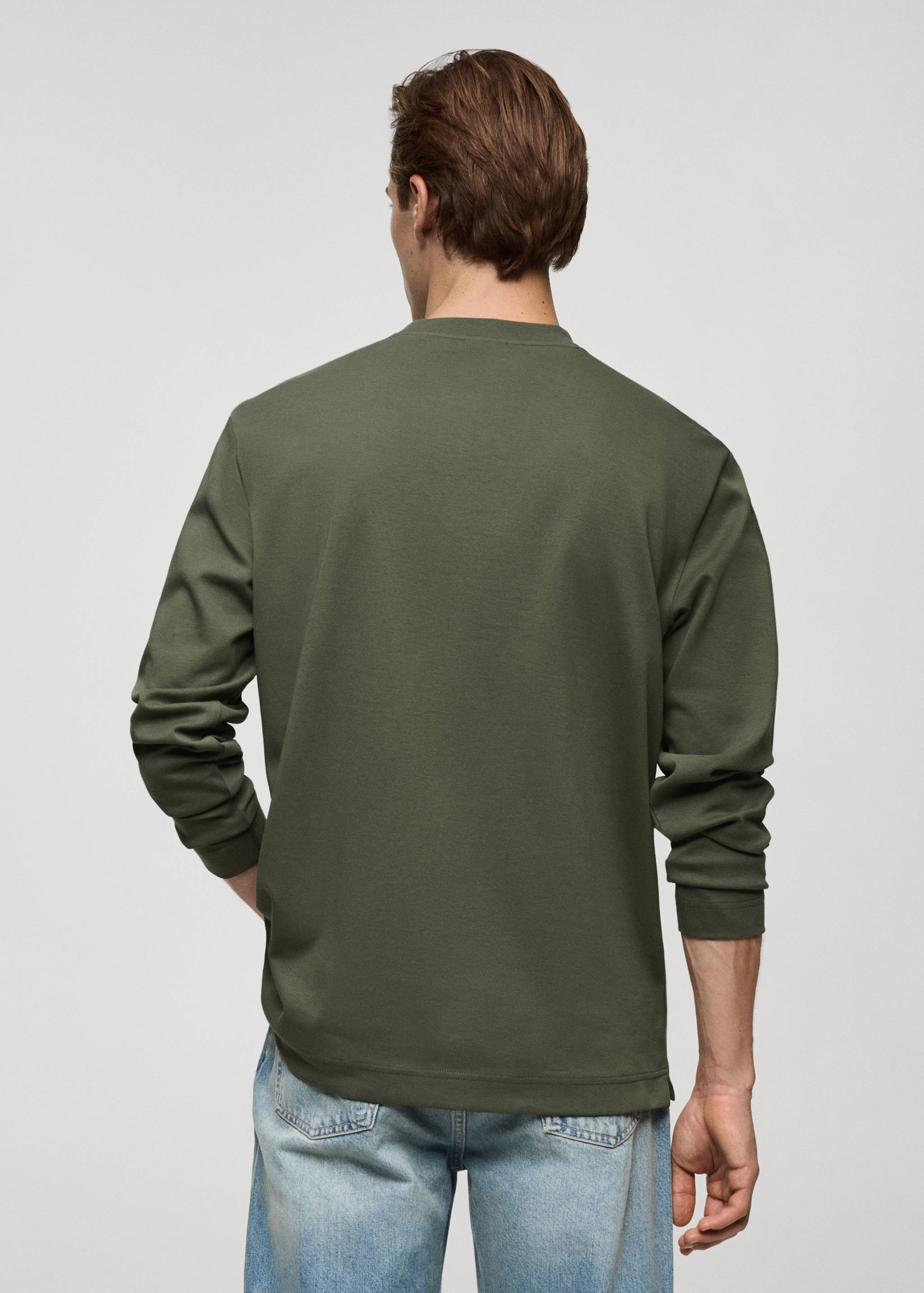 Camiseta 100% algodón manga larga - Reverso del artículo