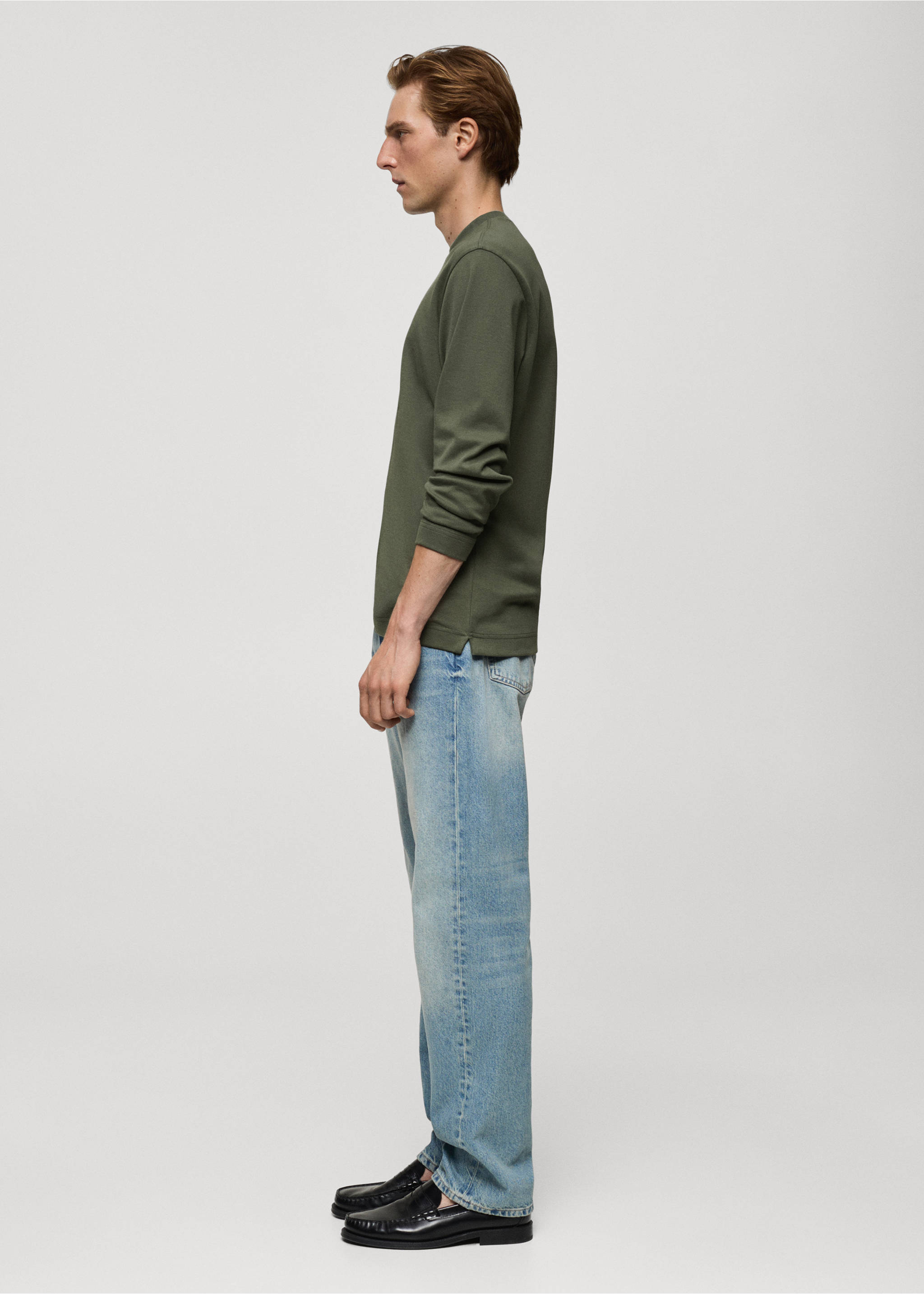 Camiseta 100% algodón manga larga - Detalle del artículo 2, Verde bosque. Ref: 77097111-00.