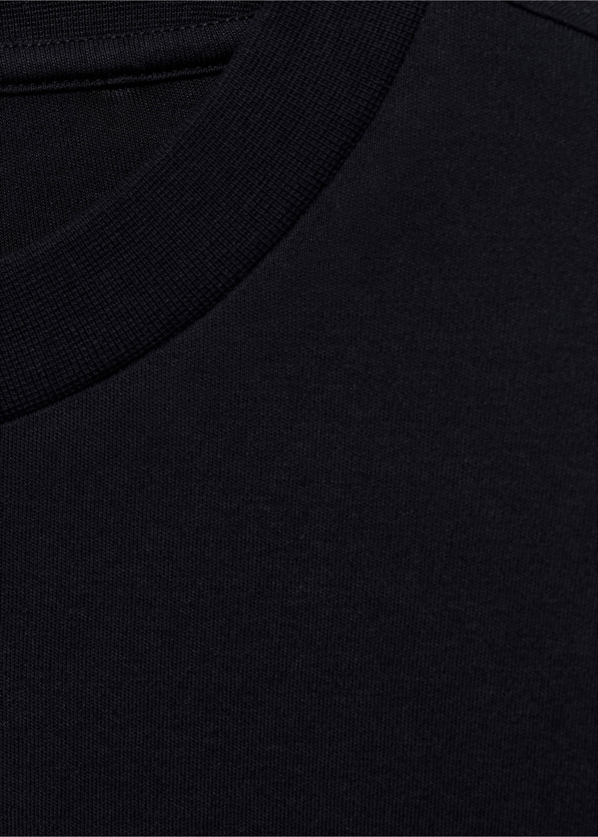 100% cotton long-sleeved t-shirt - Details of the article 8, Dark Navy. Ref: 77097111-00.