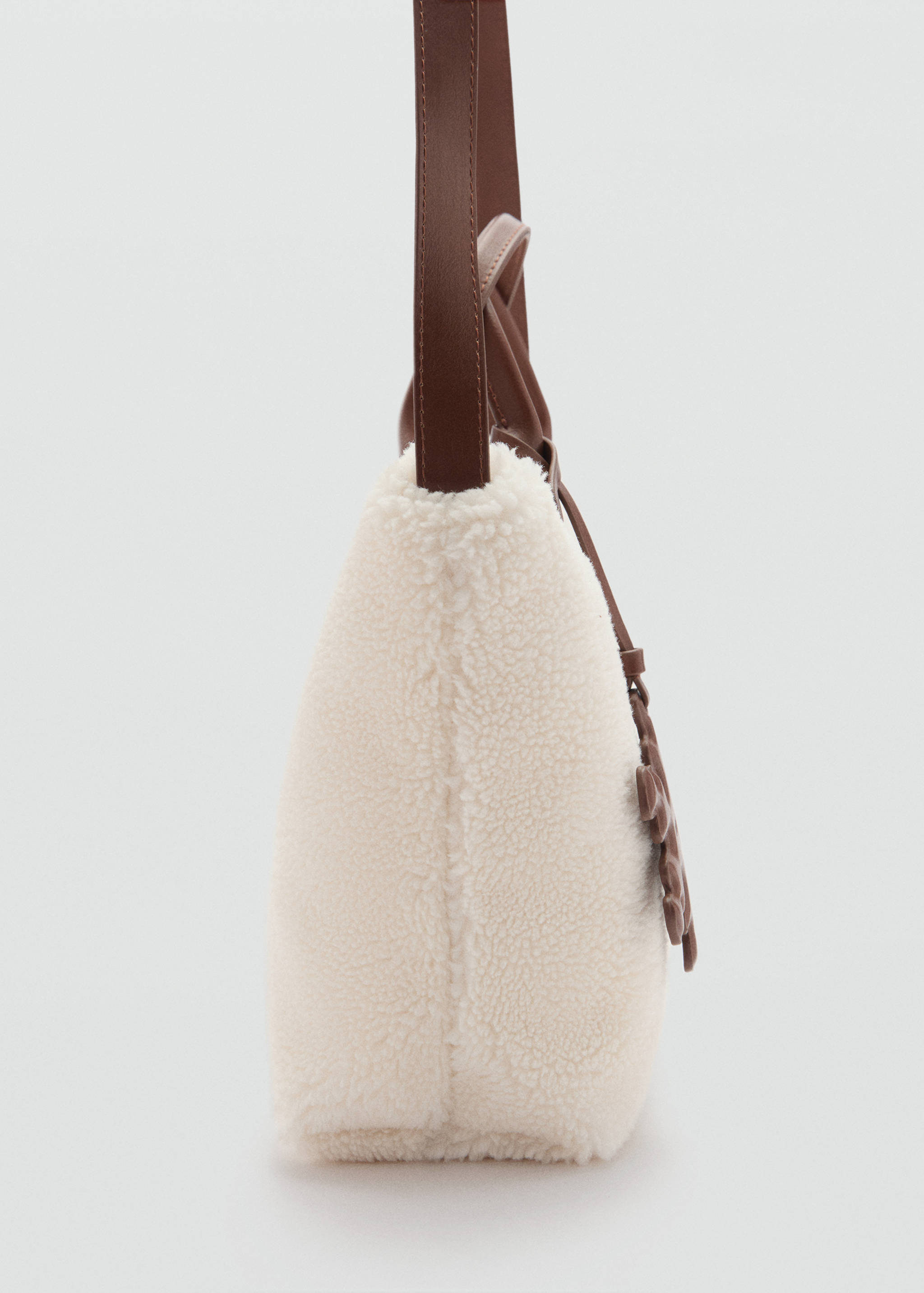 Kombinierte Ledertasche mit Plüsch - Detail des Artikels 1