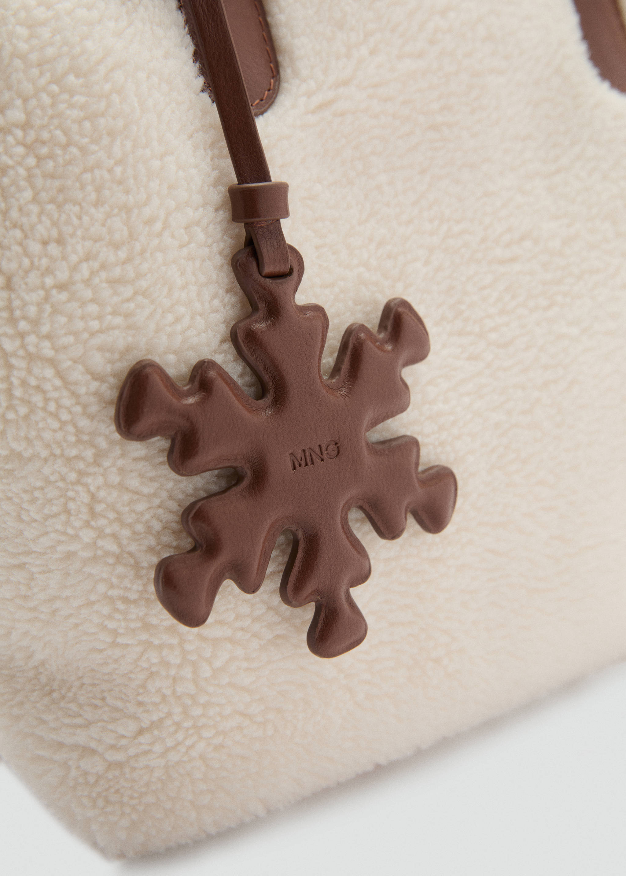 Kombinierte Ledertasche mit Plüsch - Detail des Artikels 2