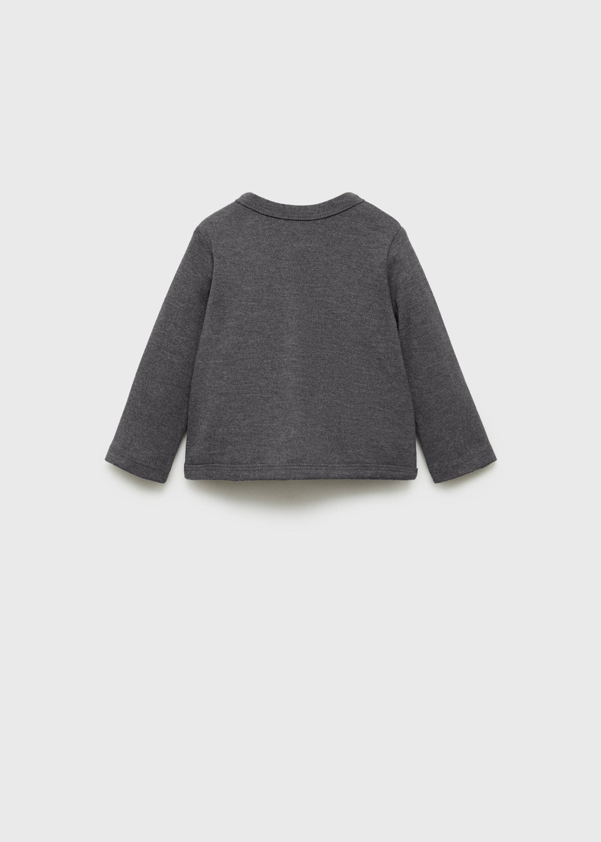 Casaco algodão botões - Verso do artigo