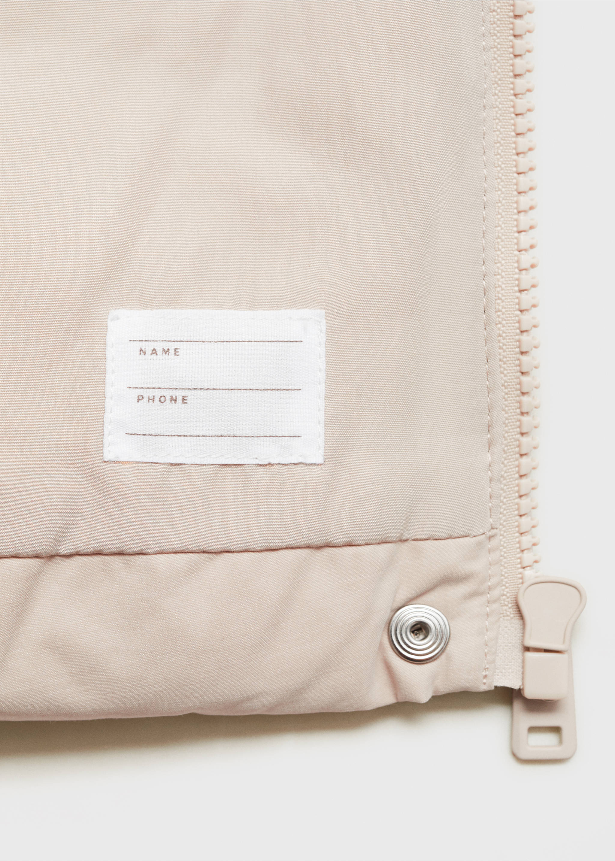 Pocket quilted jacket - Details of the article 0, Light/Pastel Grey. Ref: 77097639-00.