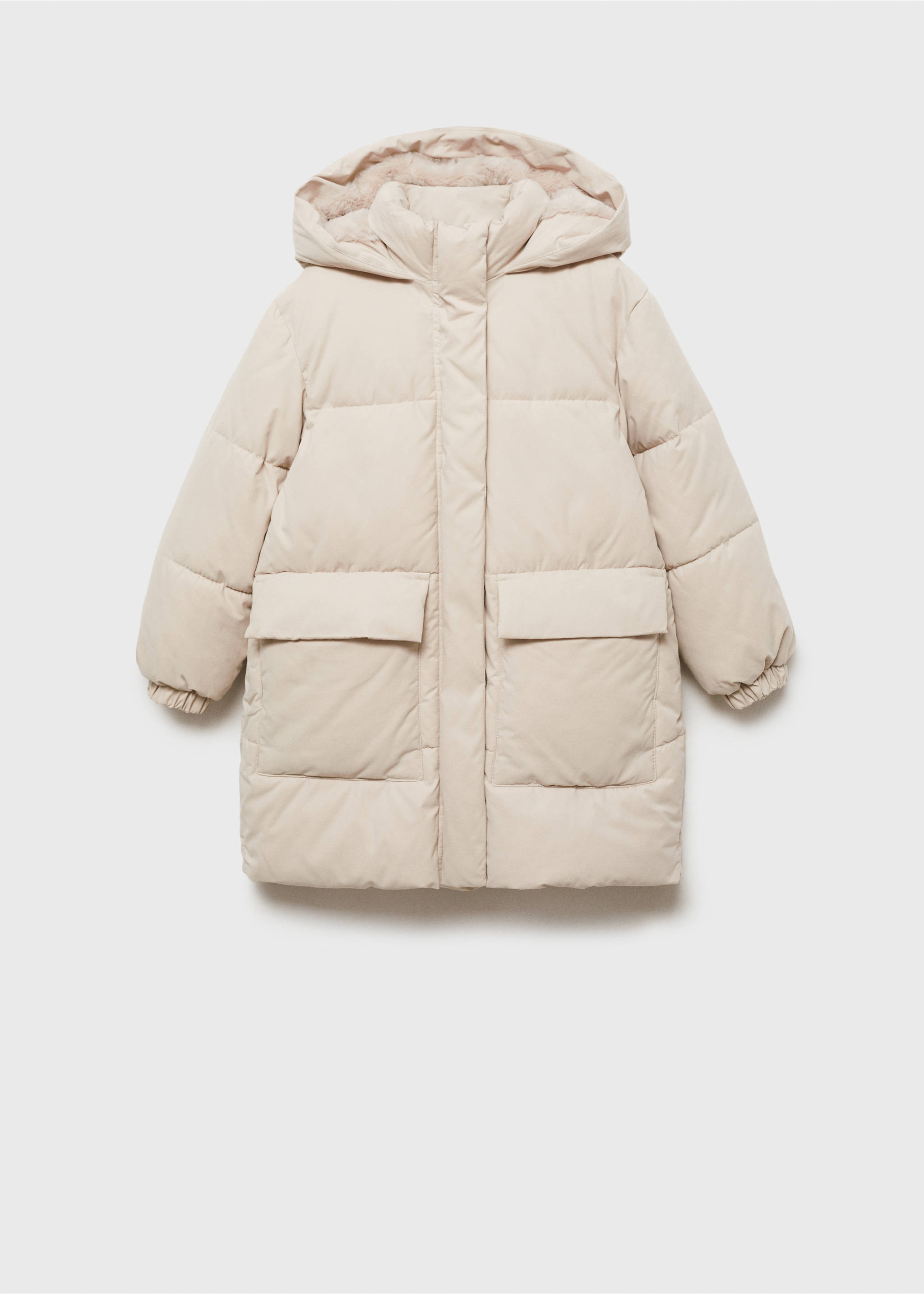Pocket quilted jacket - Article without model, Light/Pastel Grey. Ref: 77097639-00.