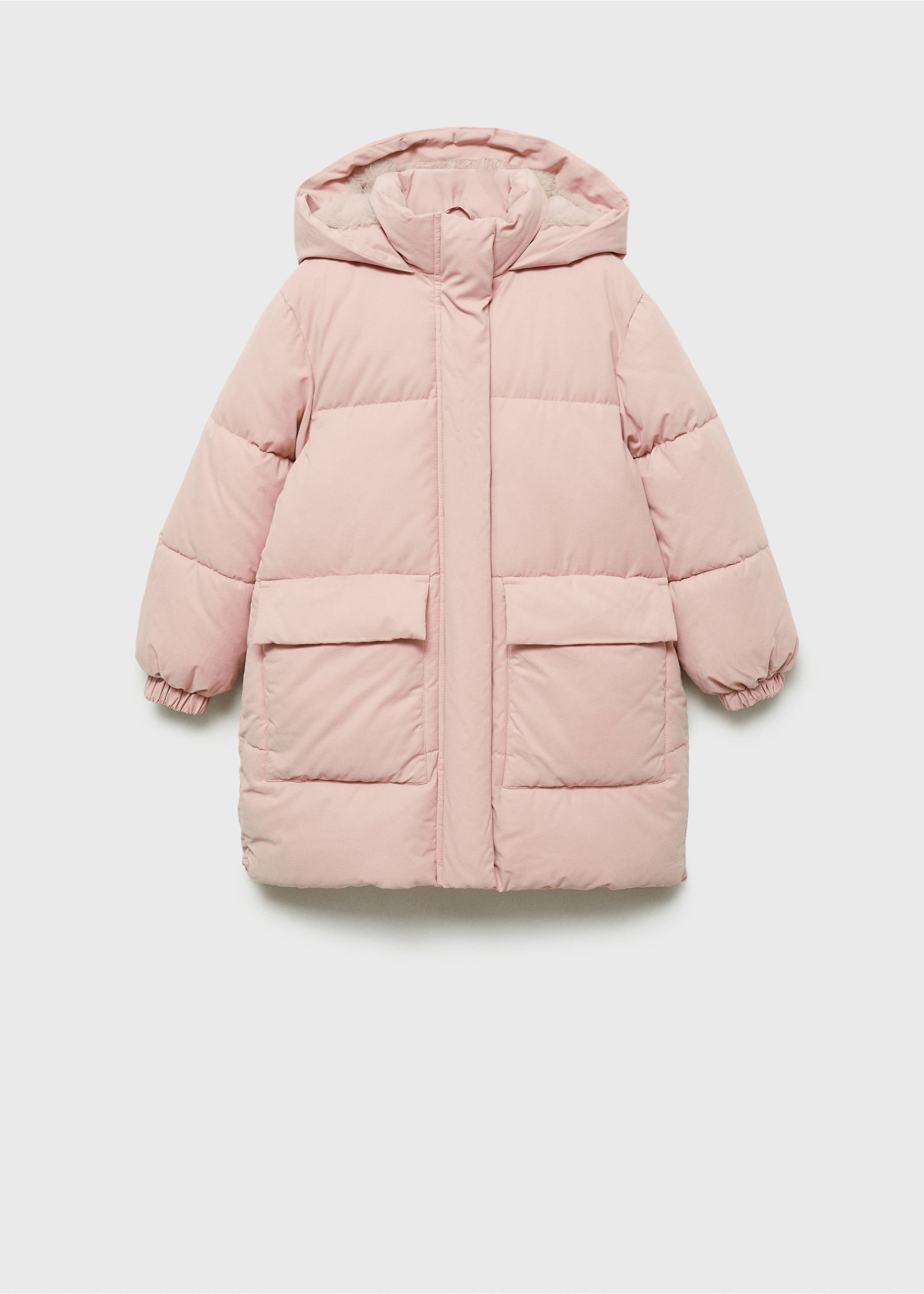 Pocket quilted jacket - Article without model, Pink. Ref: 77097639-00.