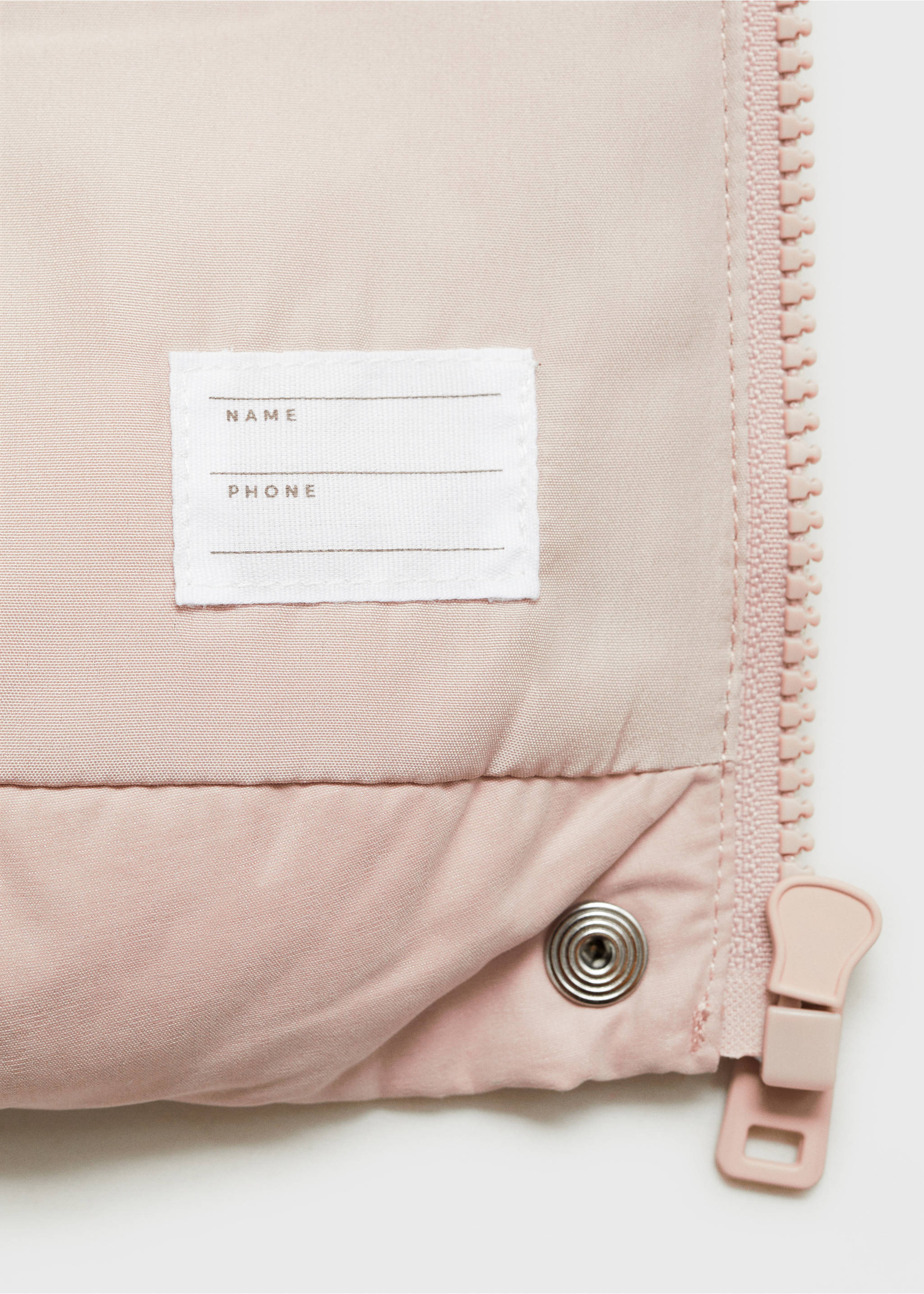 Pocket quilted jacket - Details of the article 0, Pink. Ref: 77097639-00.