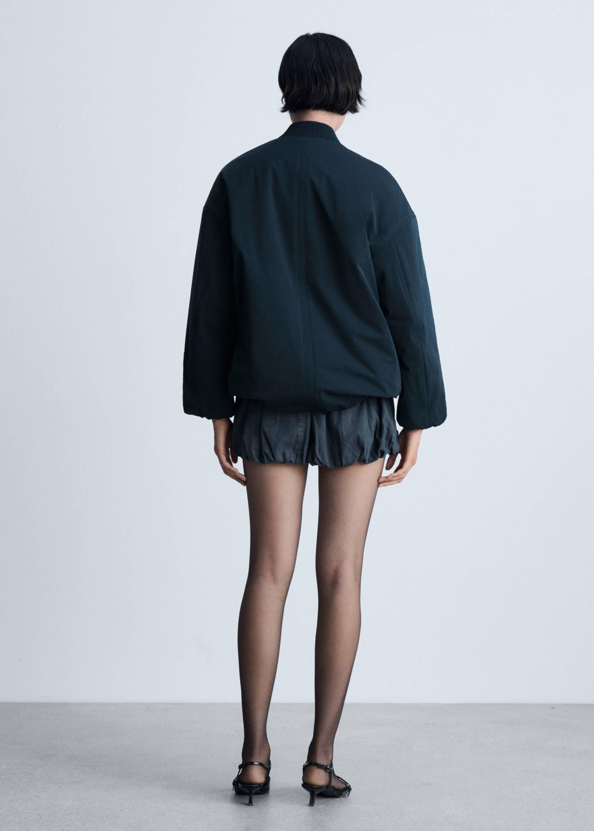 Bomberjacke mit Doppelreißverschluss - Rückseite des Artikels