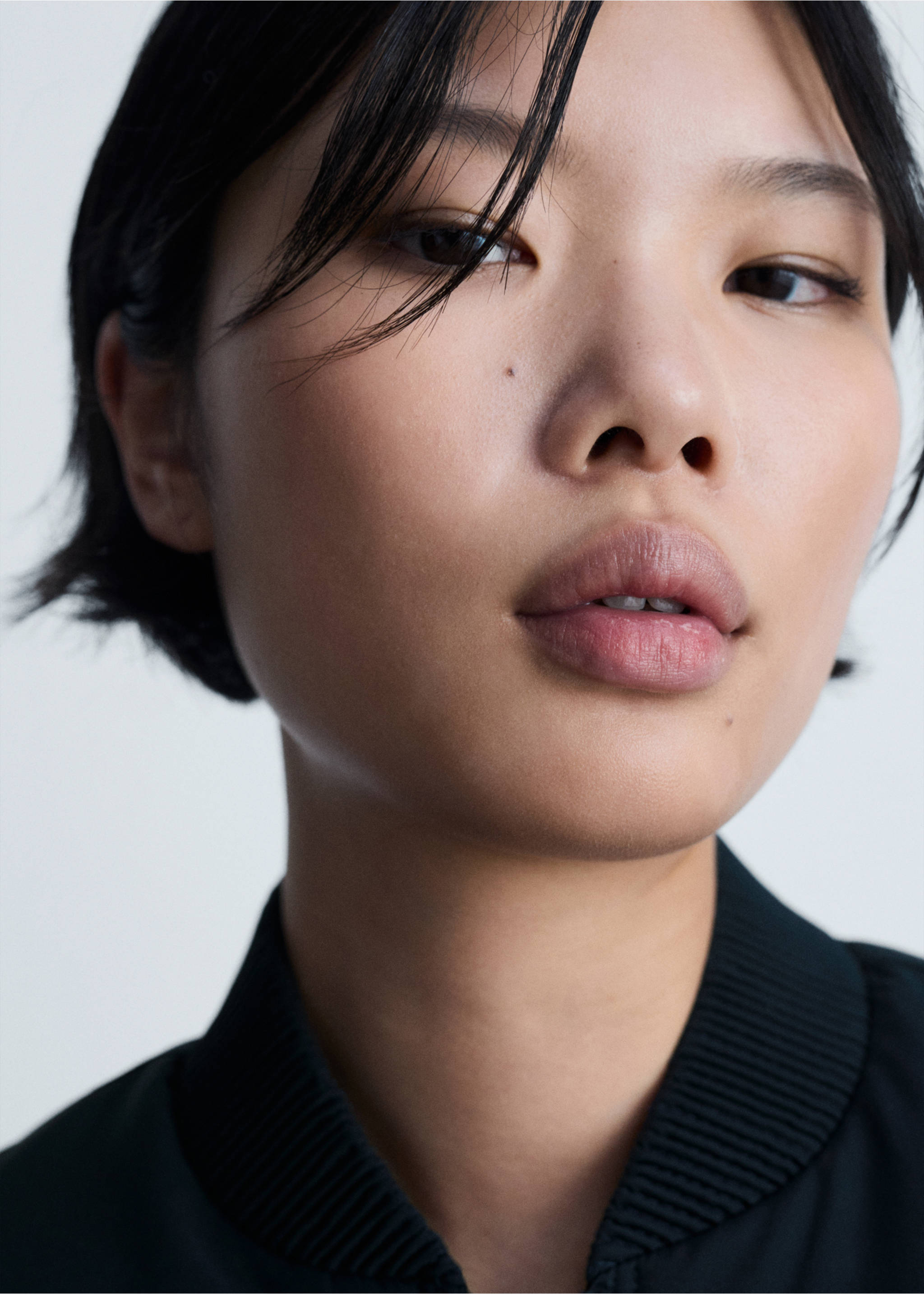 Bomber jacket with double zip - Details of the article 1, Dark Navy. Ref: 77097641-00.