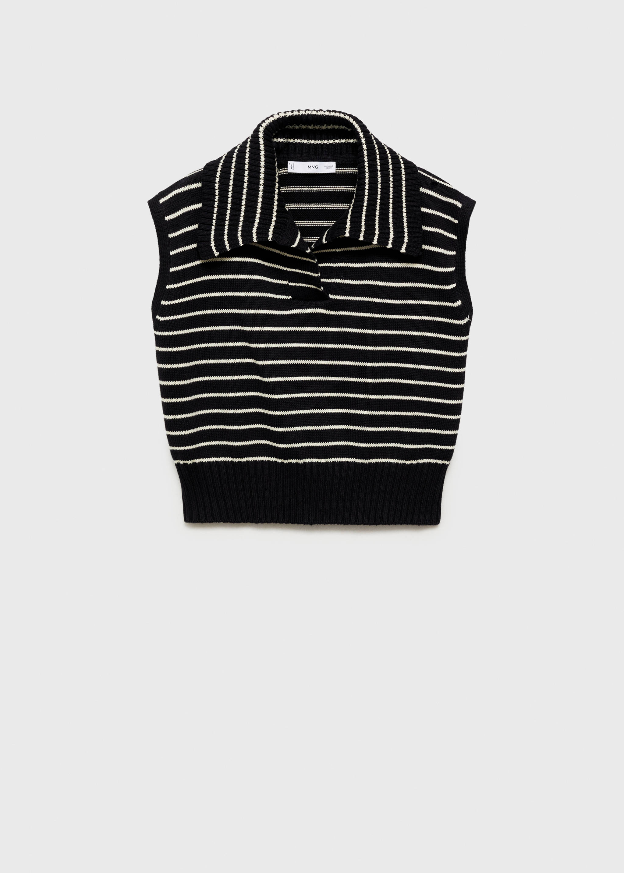 Chaleco punto rayas - Artículo sin modelo