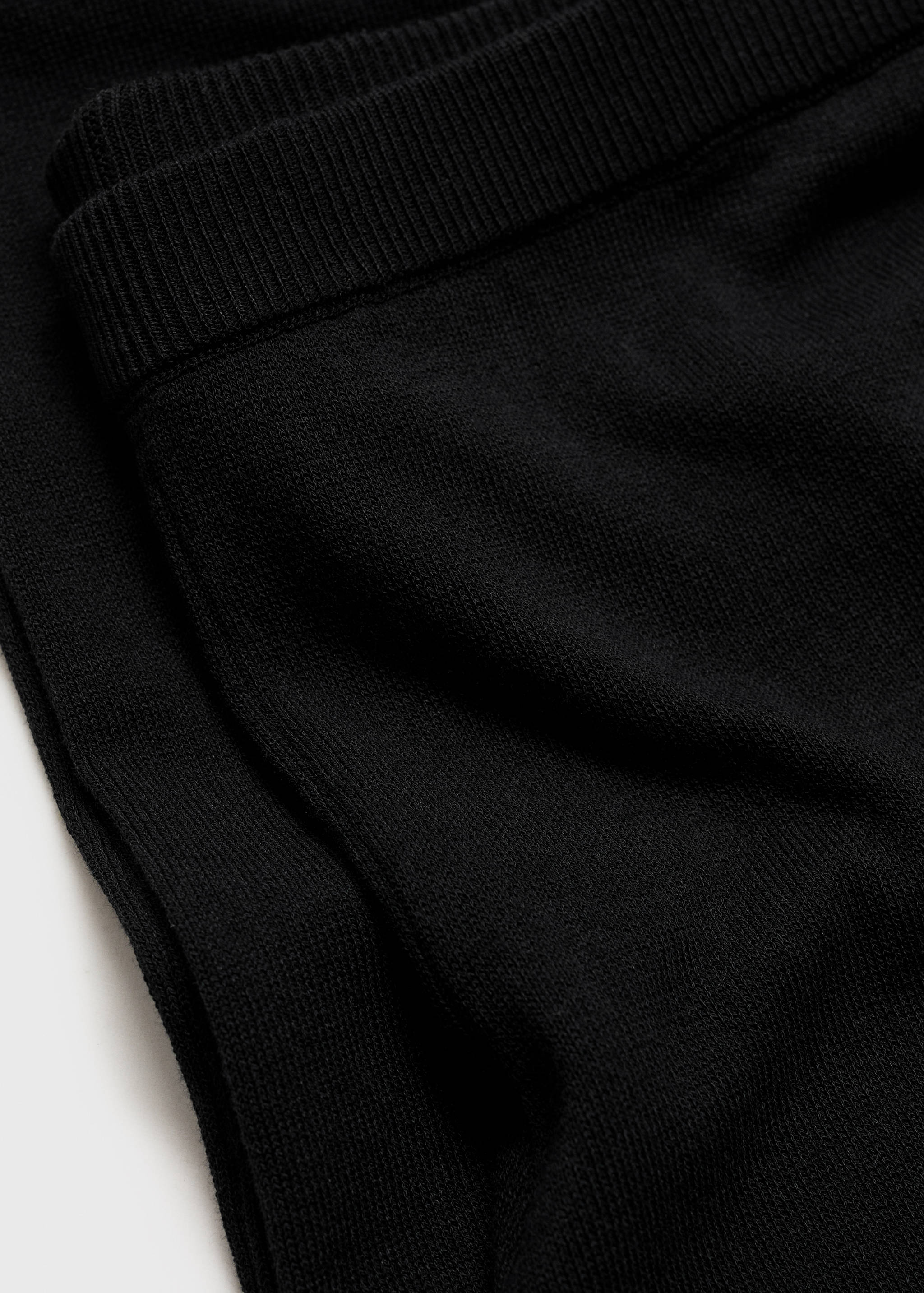 Fine-knit wideleg trousers - Details of the article 0