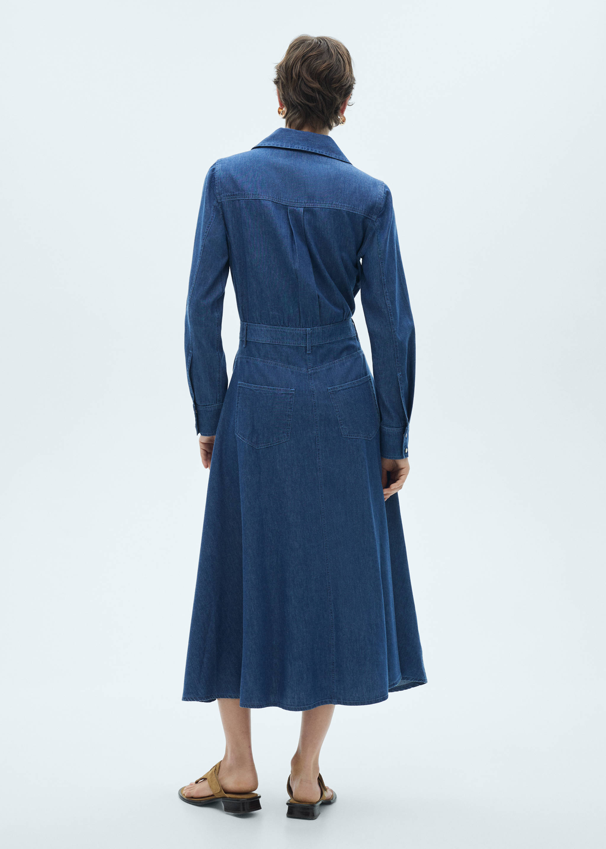 Vestido camisero vaquero - Reverso del artículo