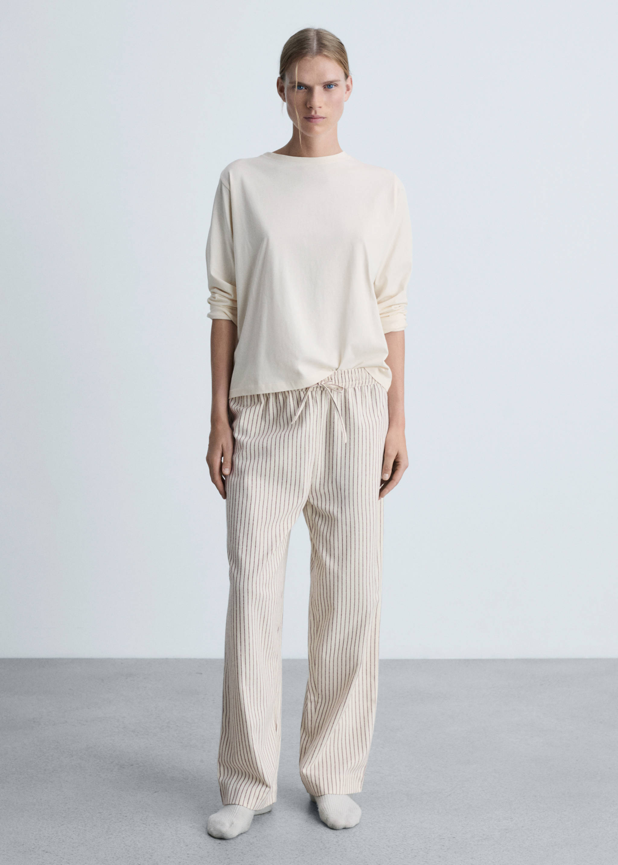 Pyjama deux pièces flanelle - Plan général