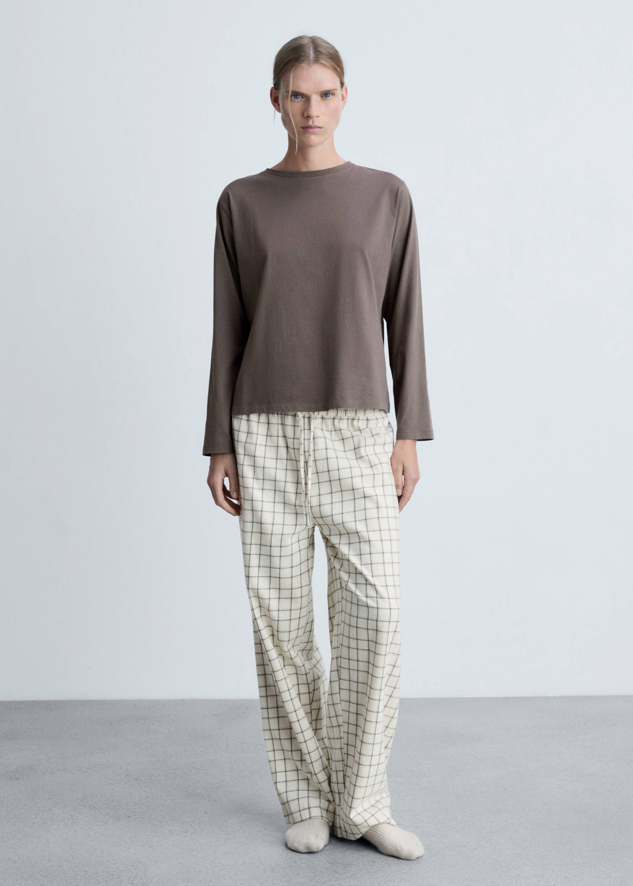 Pyjama deux pièces flanelle - Plan général