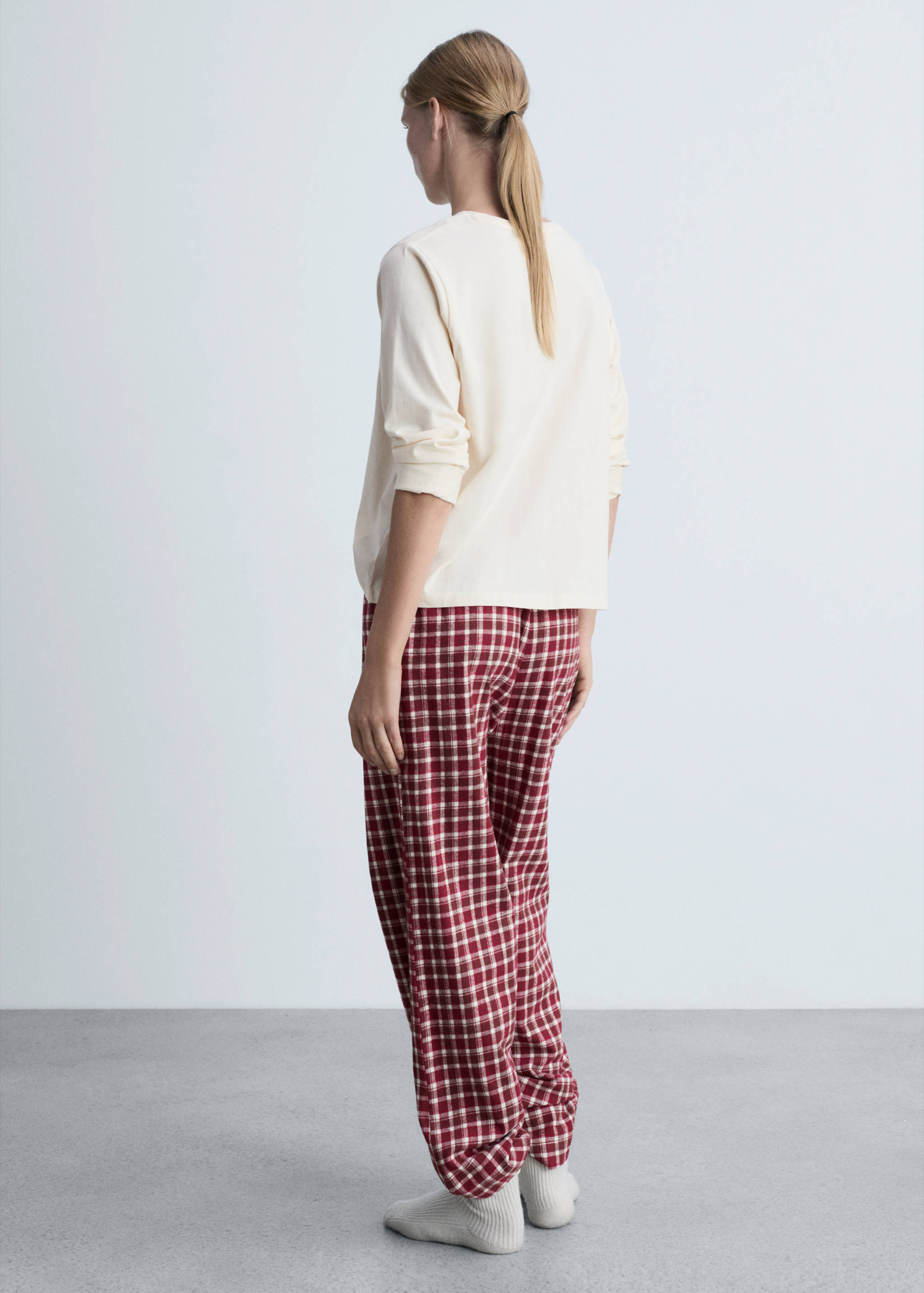 Pyjama deux pièces flanelle - Verso de l’article