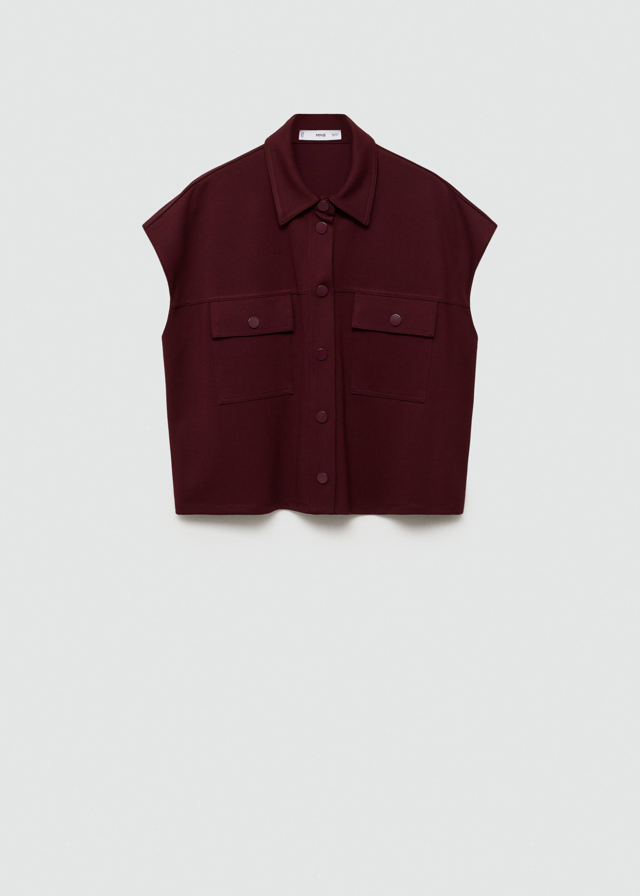 Waistcoat with buttons and pockets - Article without model