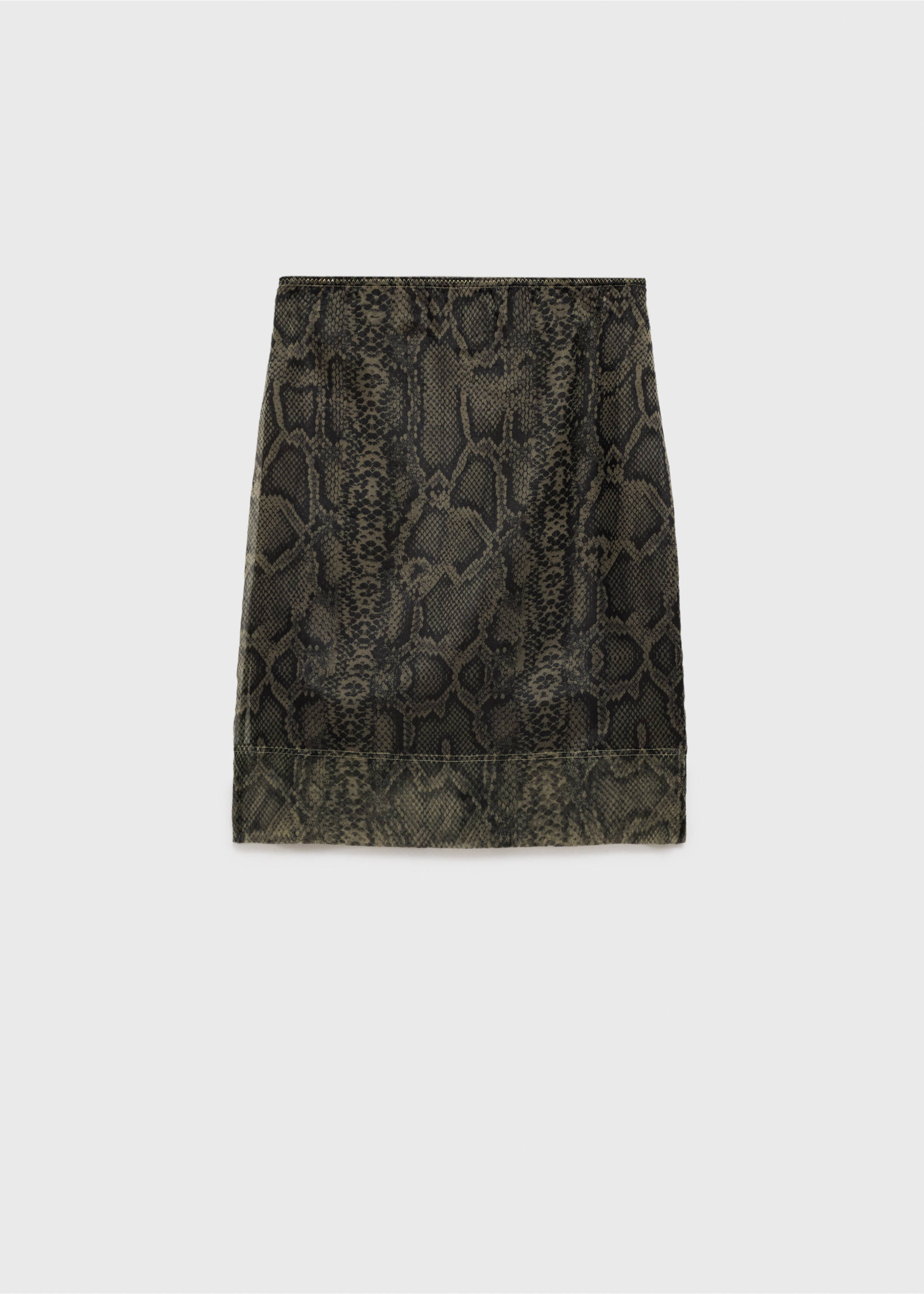 Animal print organza skirt - Article without model, Ecru. Ref: 77097659-00.