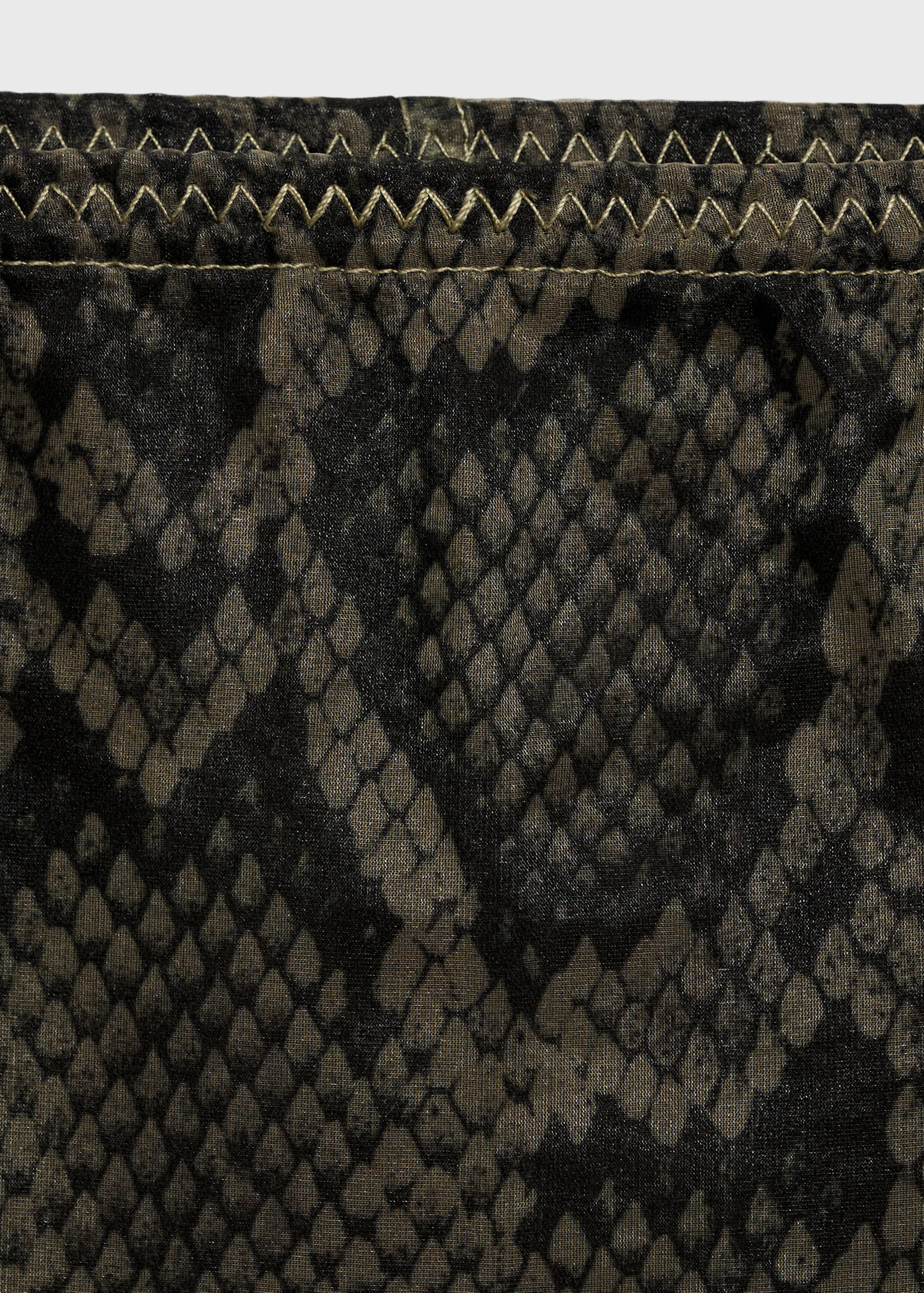 Animal print organza skirt - Details of the article 8