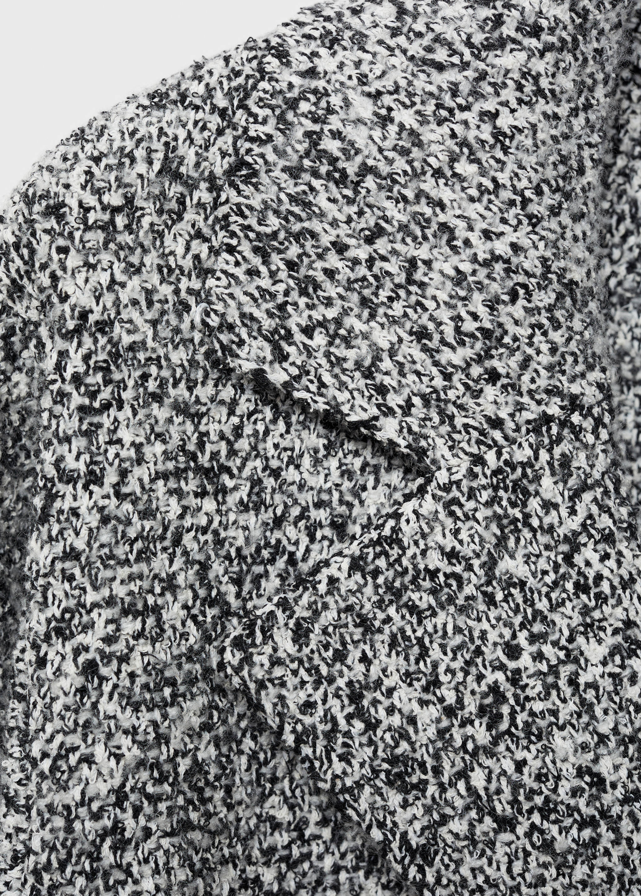 Mottled knitted cotton coat - Details of the article 8